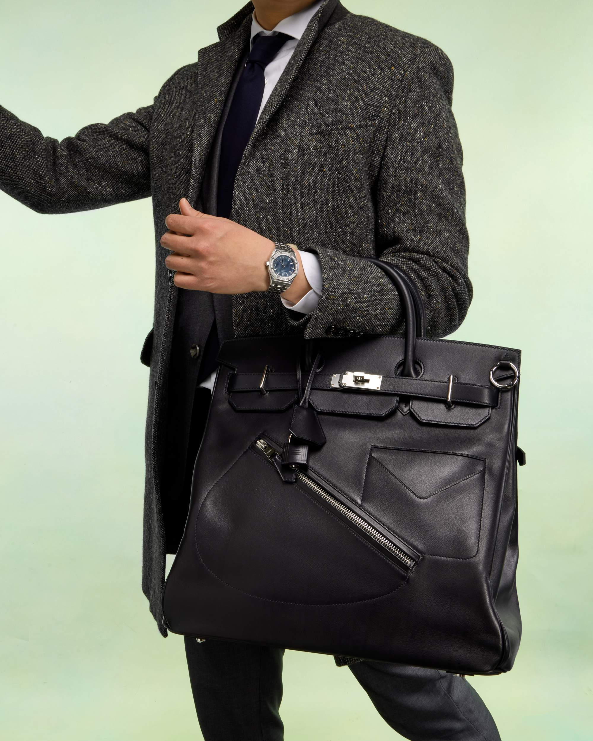 Hermès Limited Edition Black Volupto Rock HAC Birkin 40