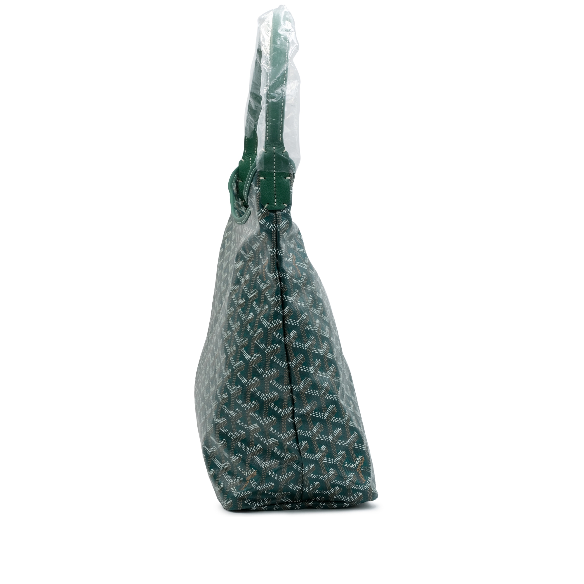 希少【GOYARD】グリーン キャンバス BOHEME HOBO ハンドバッグ Goyard Bohème Hobo Bag Green