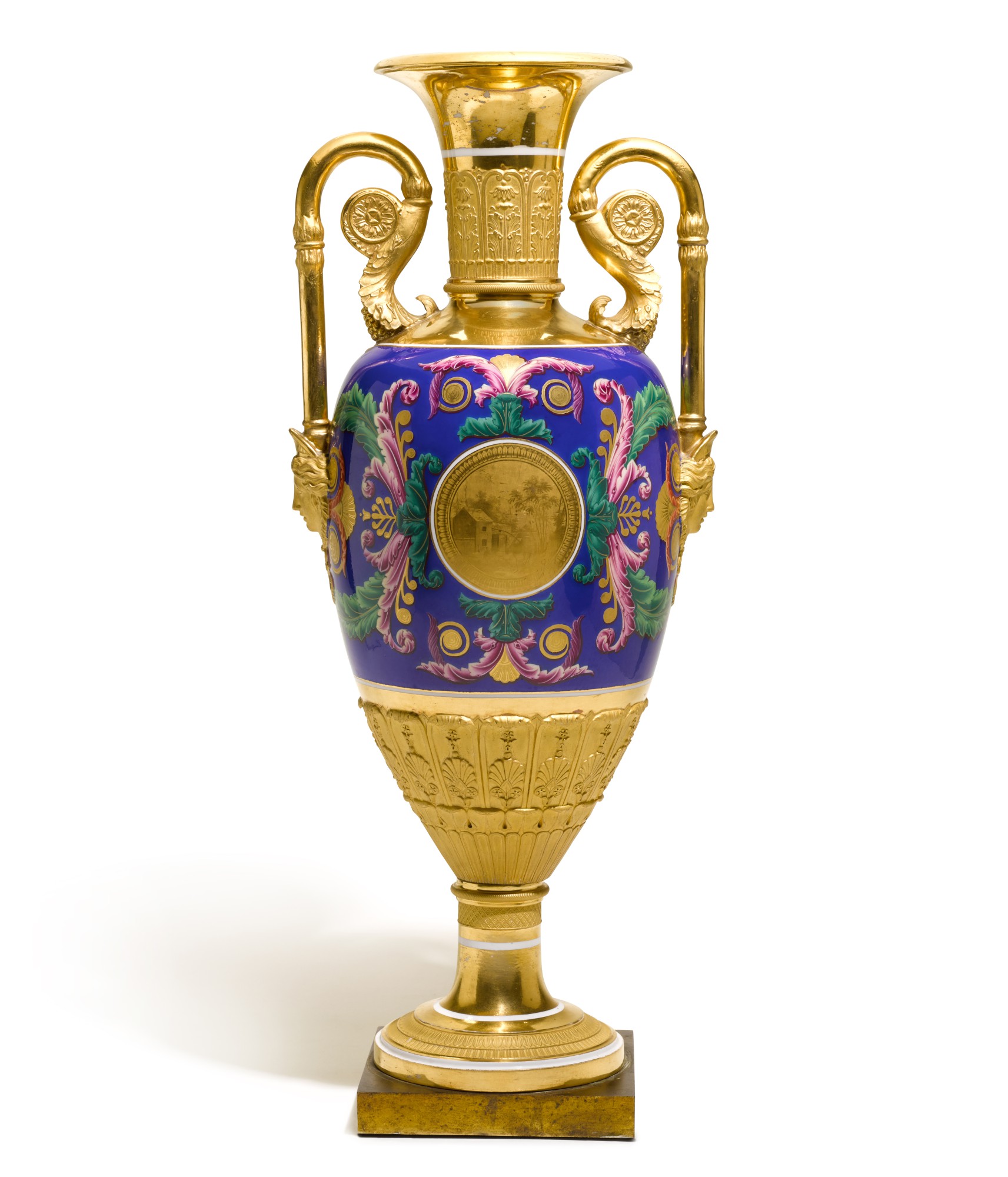 A PORCELAIN VASE, IMPERIAL PORCELAIN FACTORY, ST PETERSBURG, PERIOD OF
