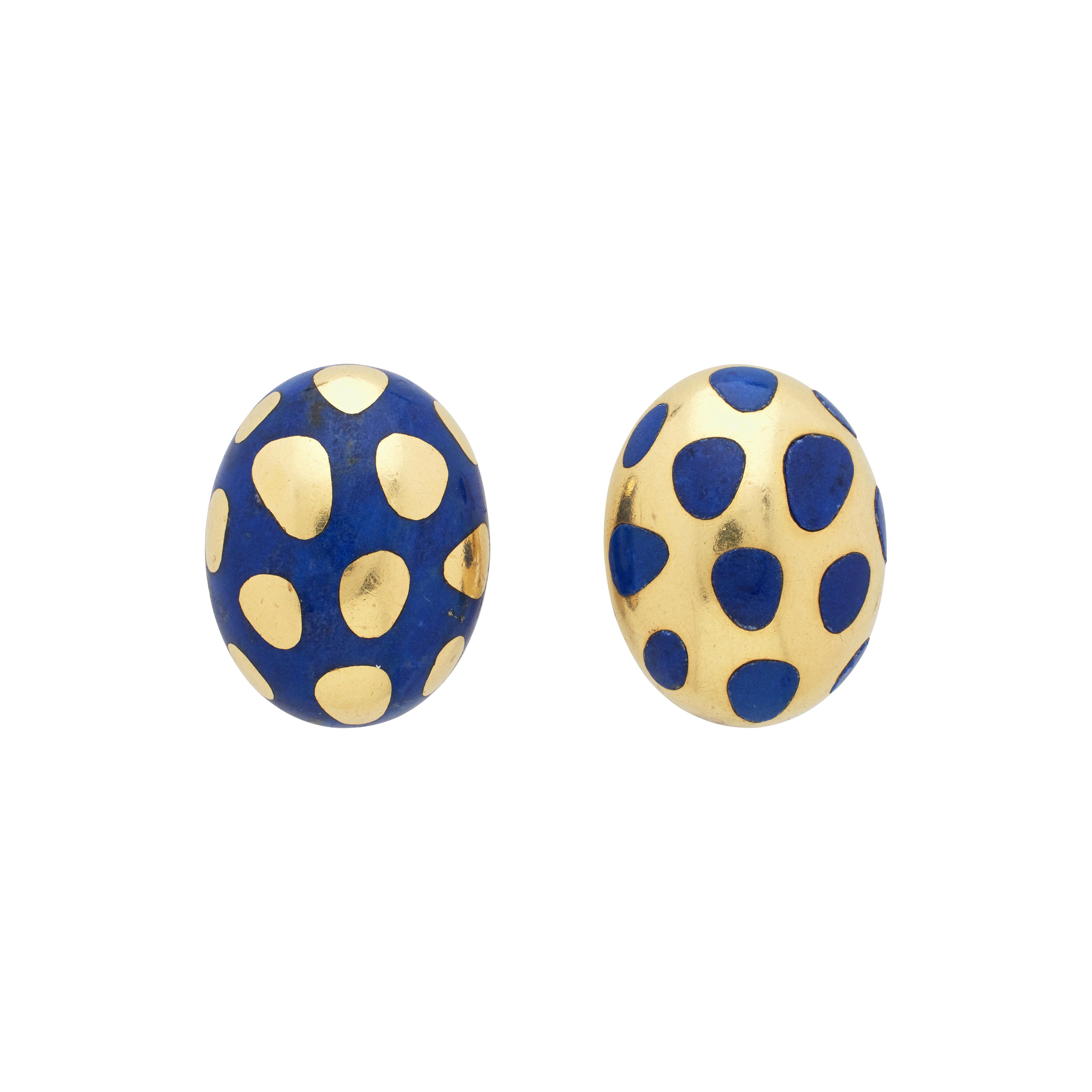 Tiffany & Co. Vintage Vintage Gold And Lapis Lazuli Inlay