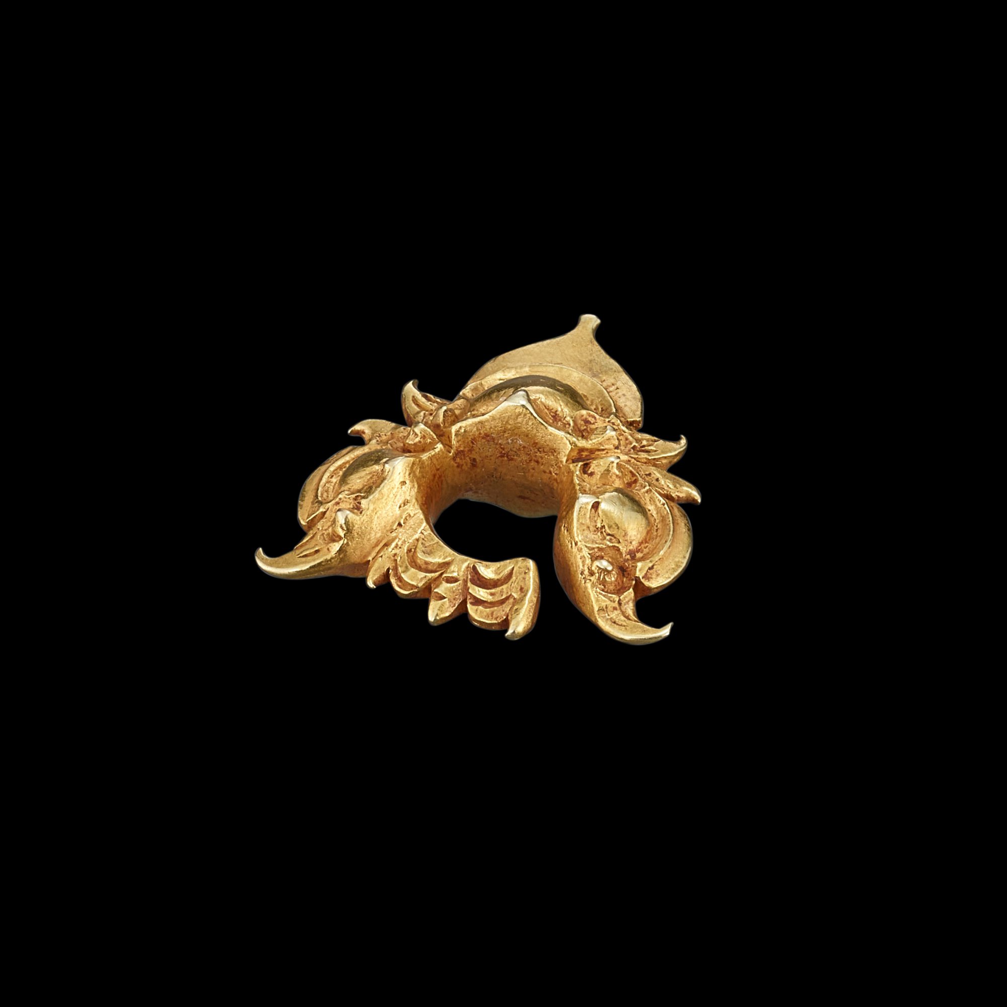 A pronged solid gold earring Java, Indonesia, 7th - 12th century | 印尼爪哇 ...