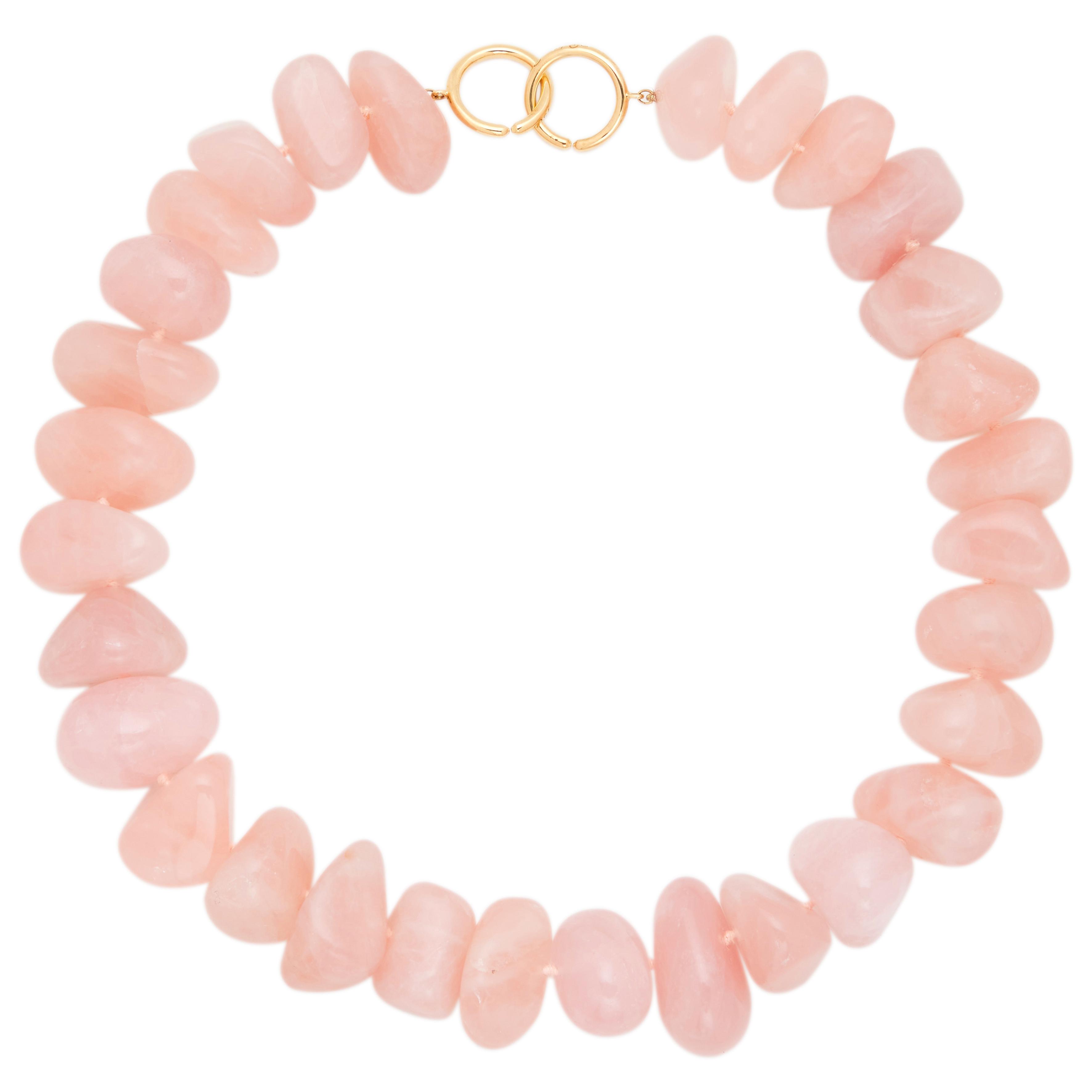 Tiffany & Co. Gold And Rose Quartz Collar Necklace Available For