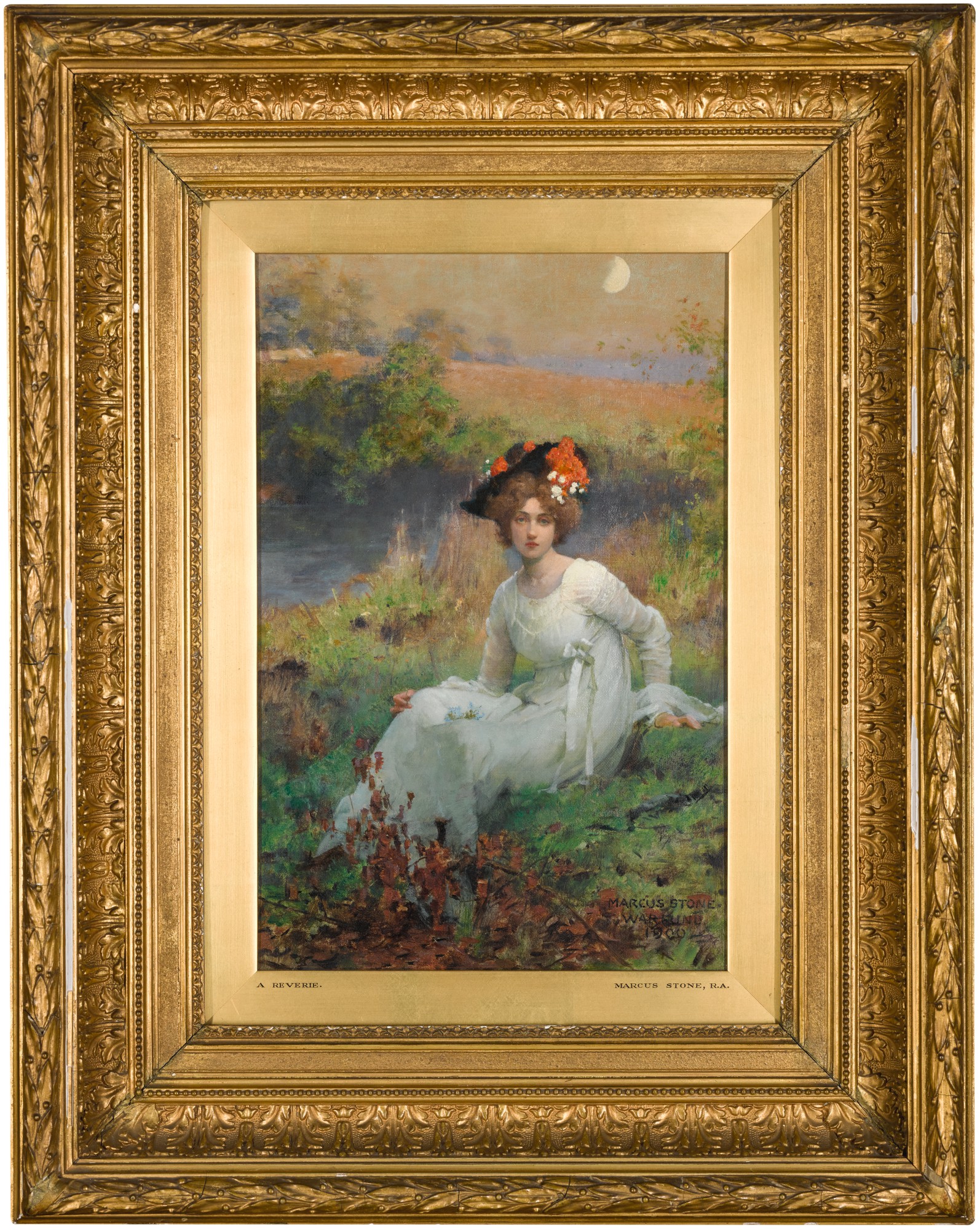 MARCUS STONE, R.A. A REVERIE Victorian, PreRaphaelite & British