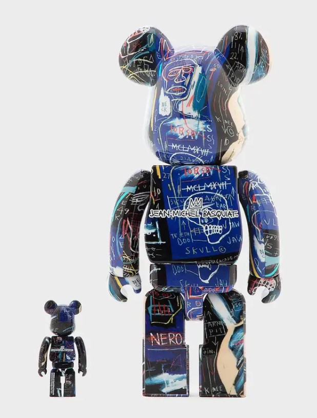MEDICOM TOY - BE@RBRICK JEAN-MICHE BASQUIAT100％ &amp; 400％ BE@RBRICK Jean-Michel Basquiat 100% & 400%: MEDICOM TOY