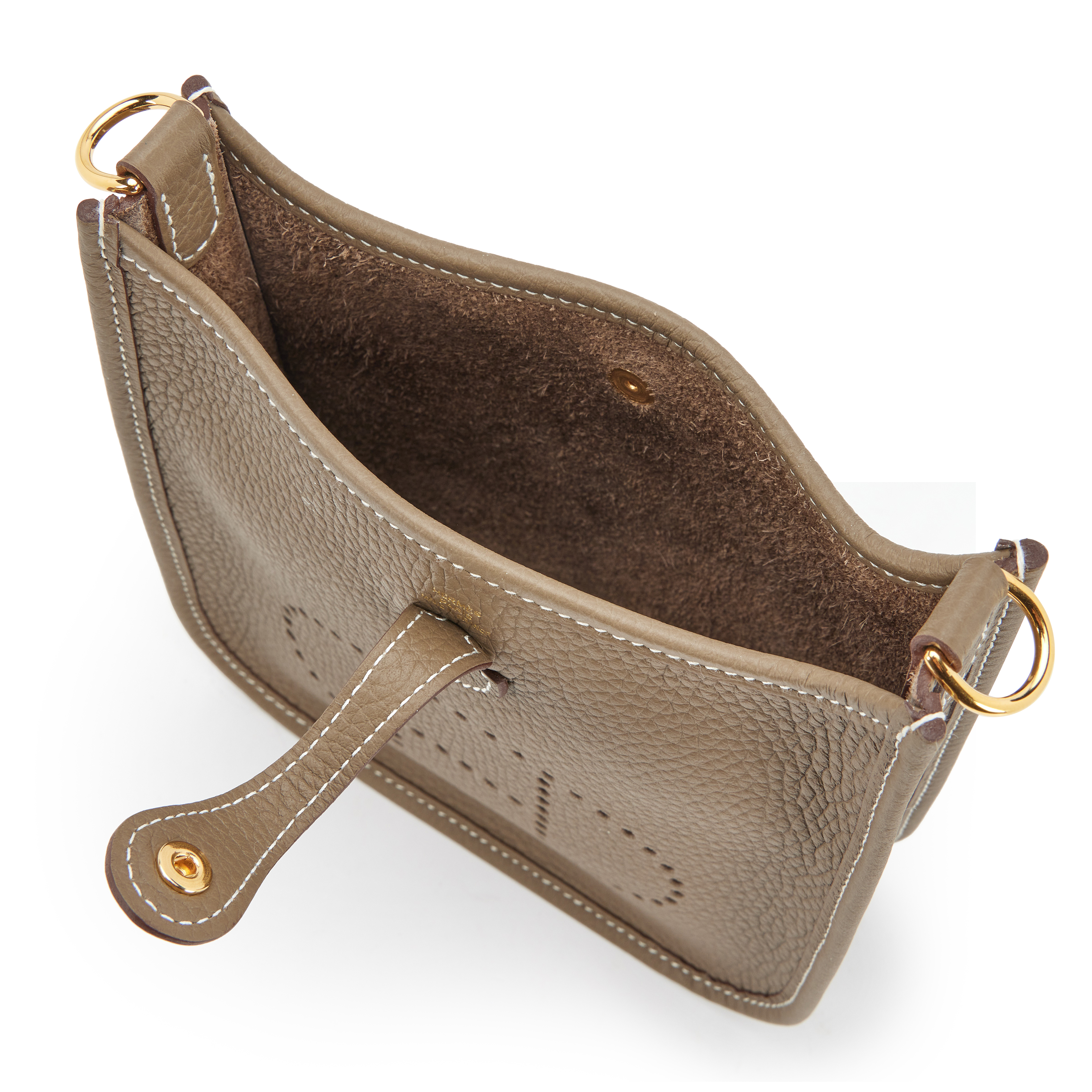 【HERMES】エヴリンEvelyne16 TPM ETOUPE Hermes Evelyne TPM Etoupe Clemence Palladium Hardware– TC