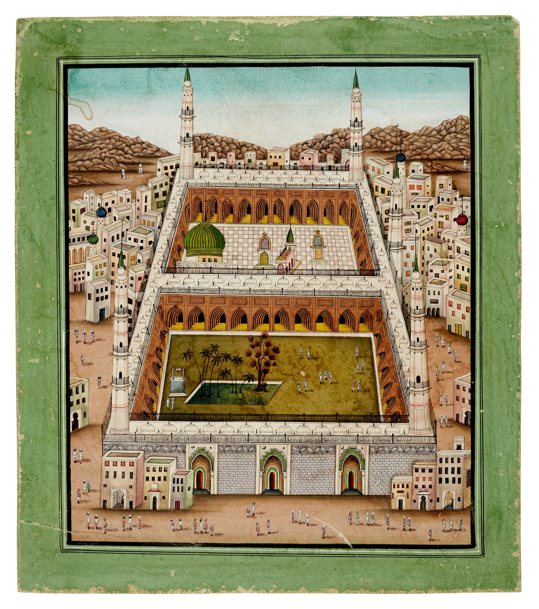 Mecca and Medina A pair of panoramic views of Mecca and Medina