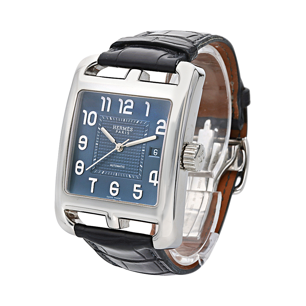 o*a様 80s HERMES ハンティングスタイル　ハーフコート　三者 Hermès Cape Cod Reference CD5.810, A Stainless Steel Automatic
