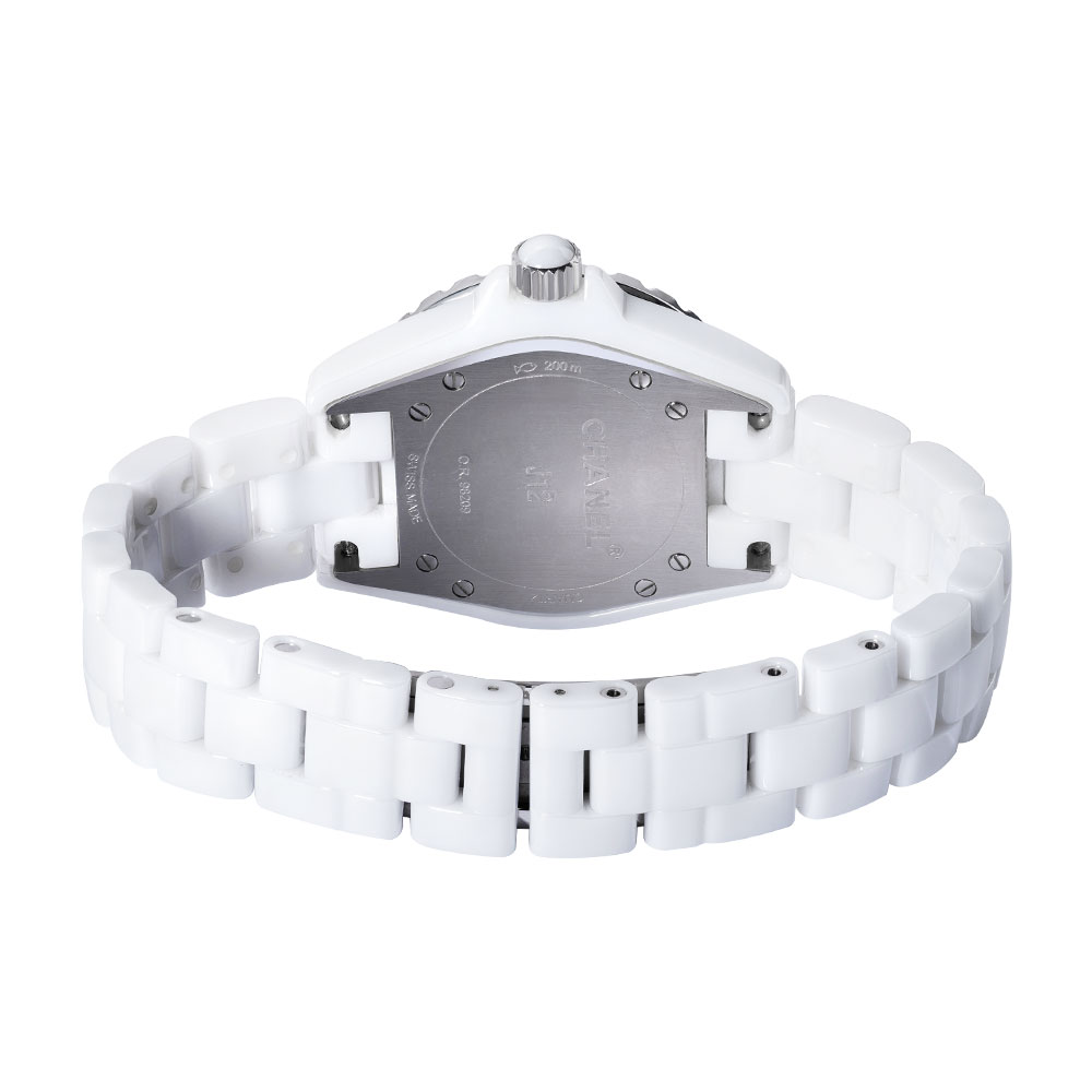 Chanel Chanel J12 (Reference H0967). A Ceramic And Diamond-set