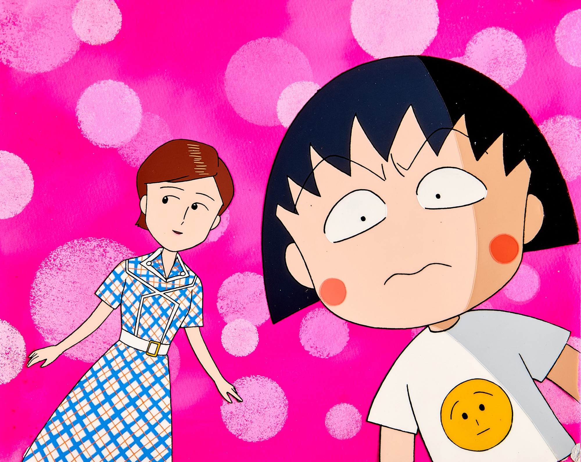 Maruko Amazed Animation Cel with Genga and Hand-painted Original ...