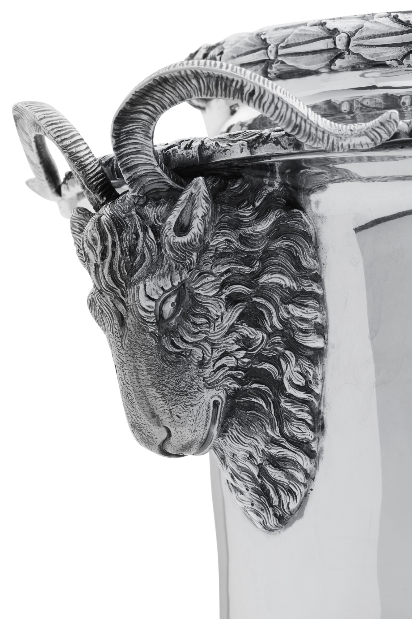 A Pair of Regency Silver Wine Coolers, Liners, and Rims, William