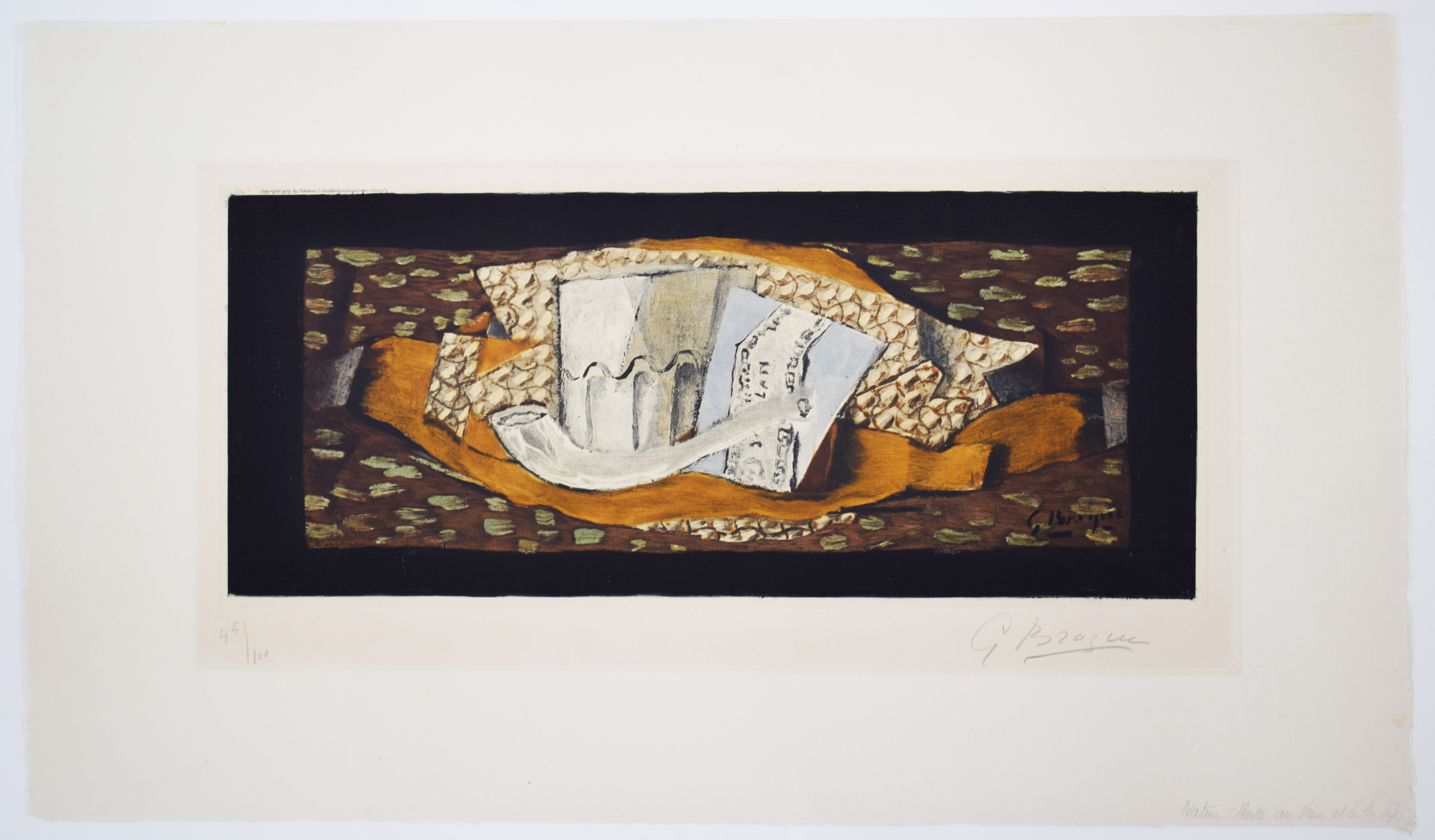 Georges Braque Vintage Still Life With A Glass And A Pipe | Nature