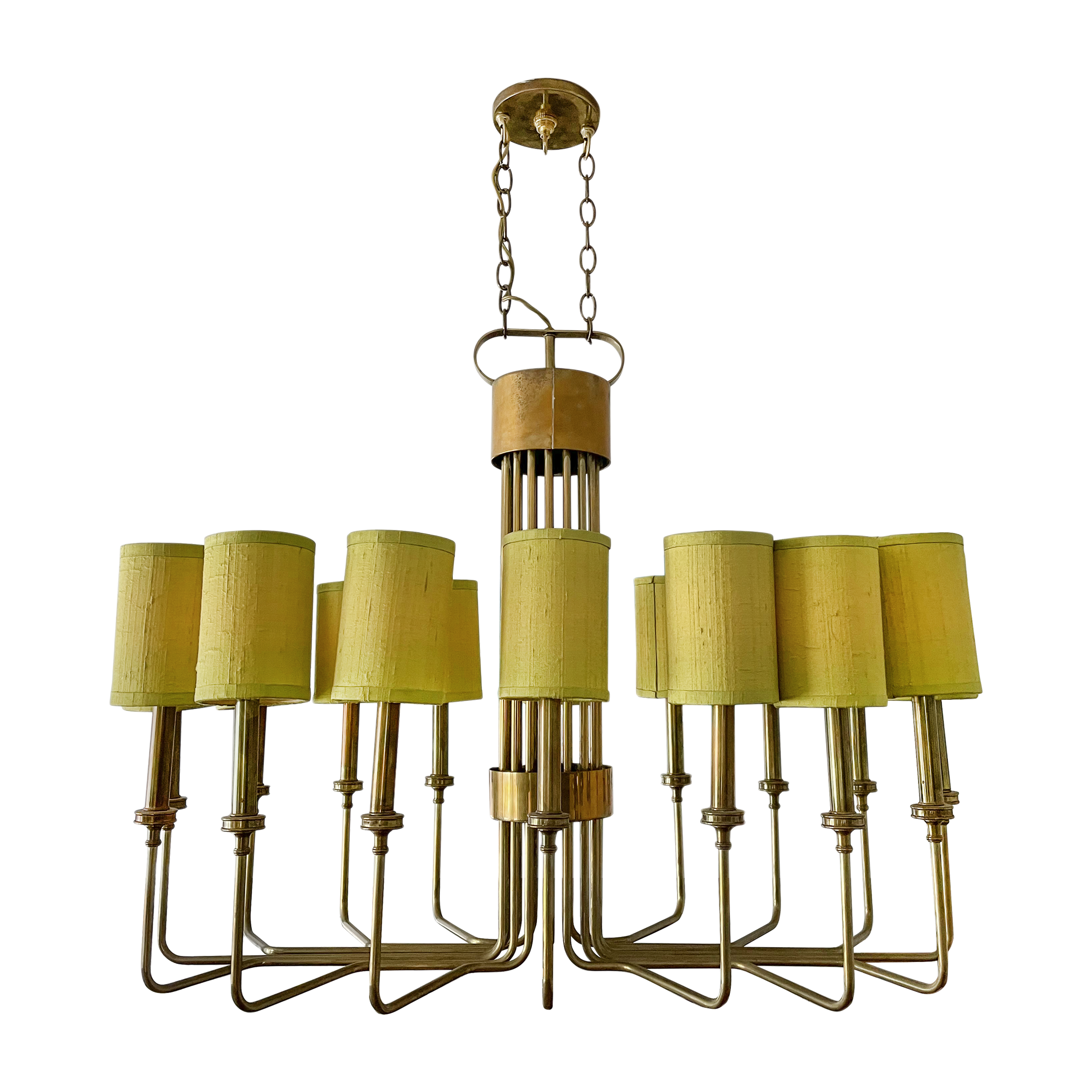 ハーマンミラー サマーピクニック 1996年 Brass Band Libby Langdon Elliot 6 Light Chandelier – Crystorama