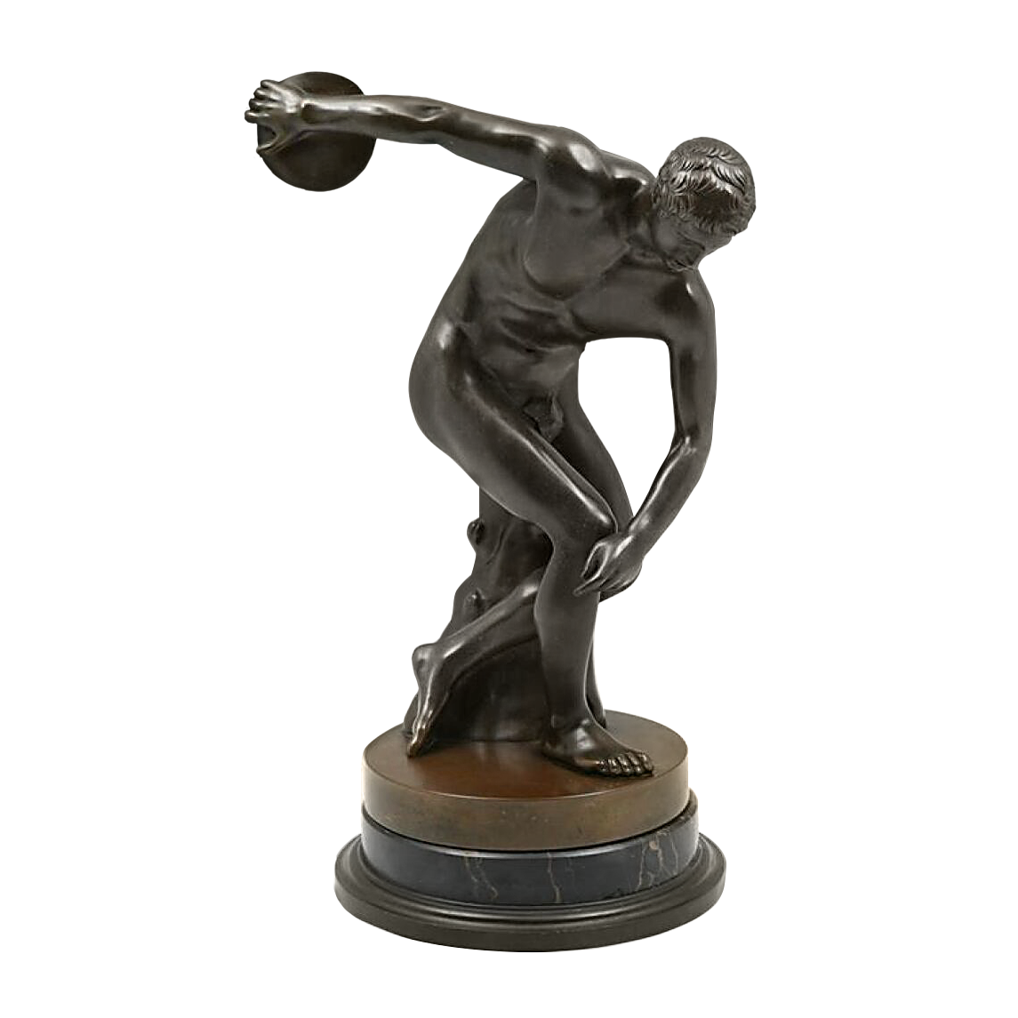 Benedetto Boschetti Antique Bronze Discus Hurler Available For benedetto-boschetti-antique-bronze-discus-hurler-available-for