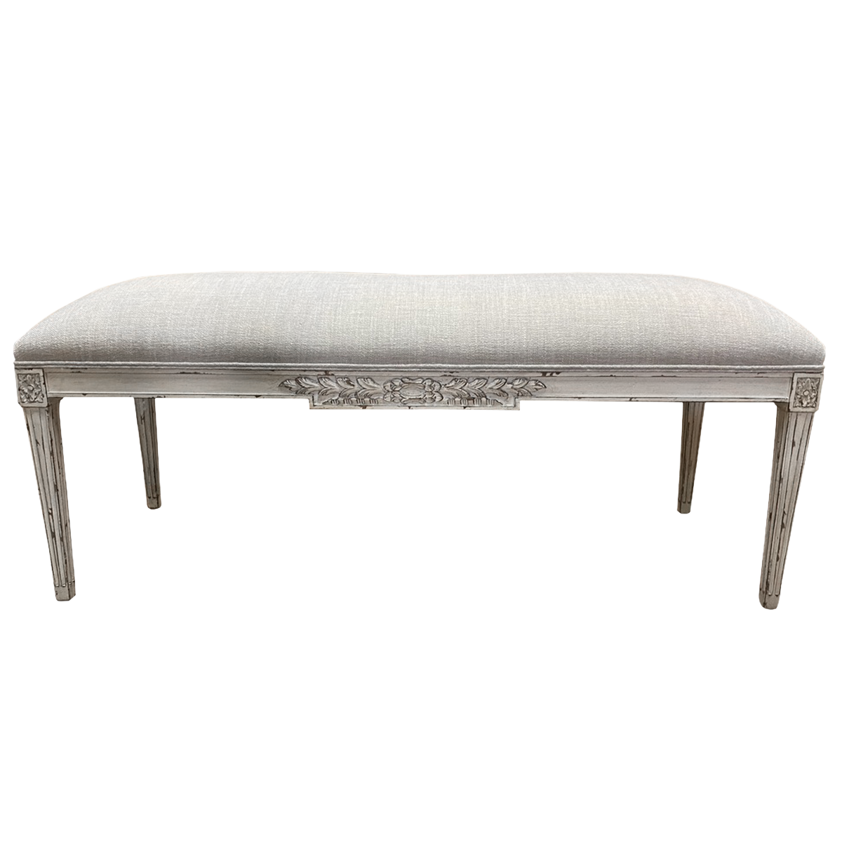 Louis J. Solomon, Inc. Upholstered Bench Available For Immediate Sale