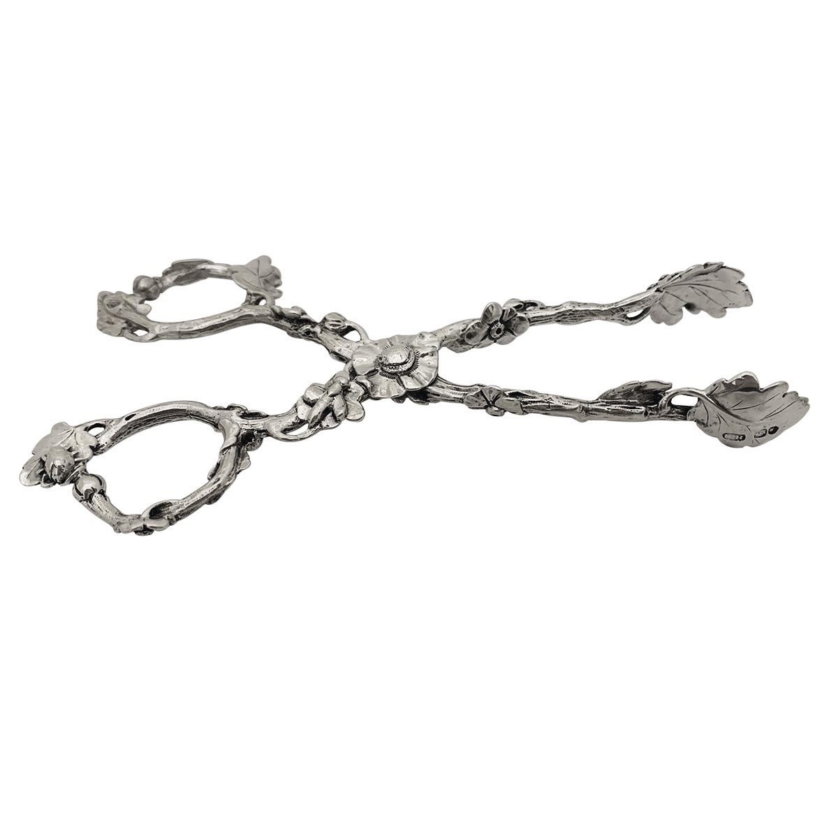 A PAIR OF VICTORIAN SILVER SUGAR NIPS, JOHN HUNT, LONDON, 1837 Dining