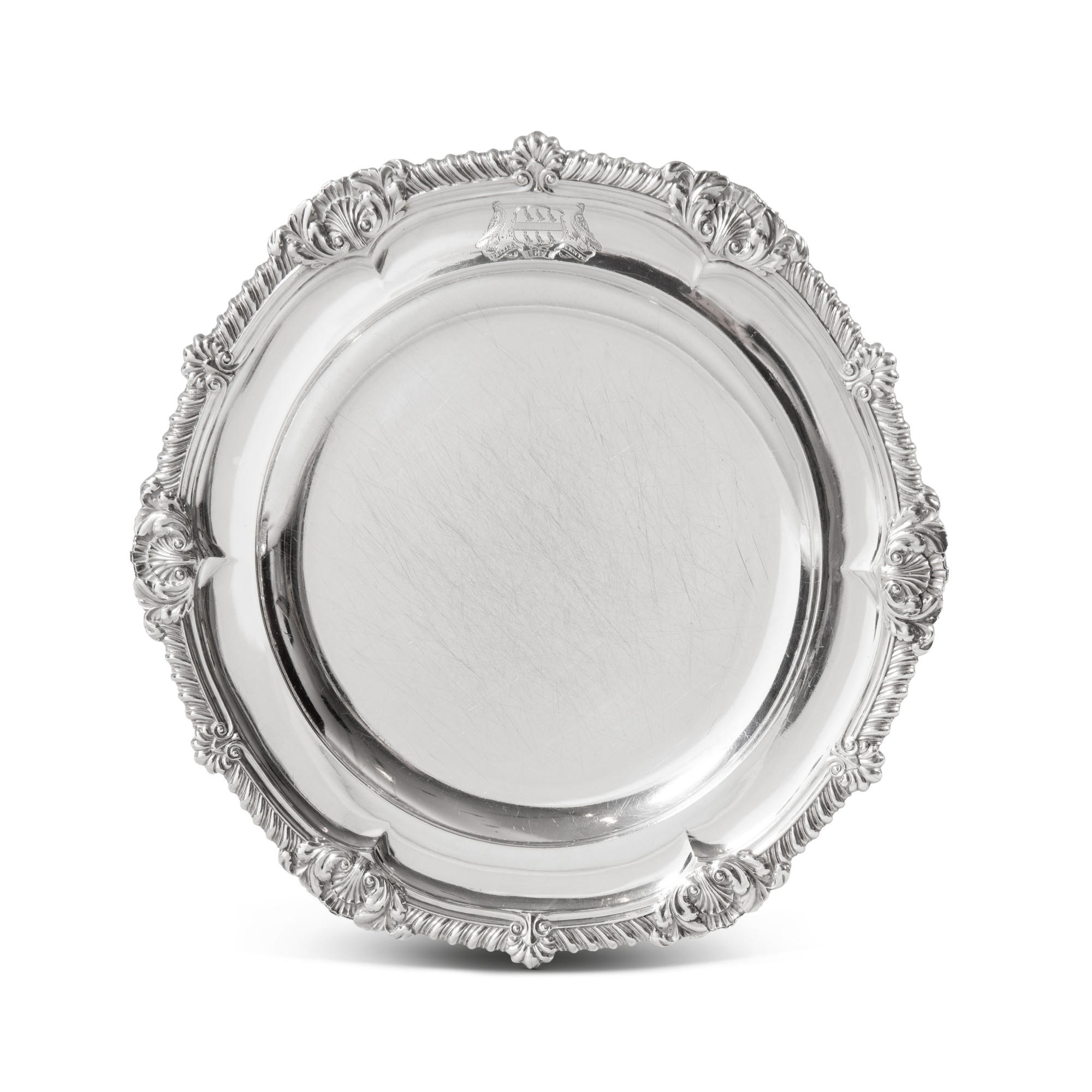 A set of twelve George III silver dinner plates, Paul Storr of Storr ...