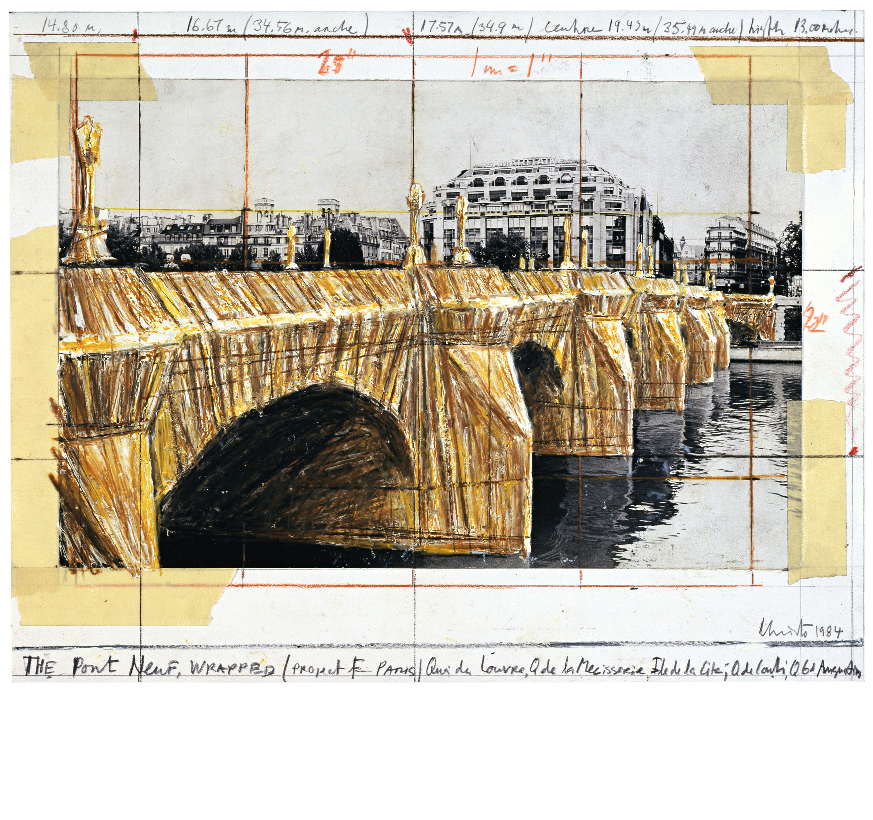 アート・デザイン・音楽 CHRISTO: The Pont Neuf Wrapped Project The Pont Neuf Wrapped (Project for Paris) | Modern