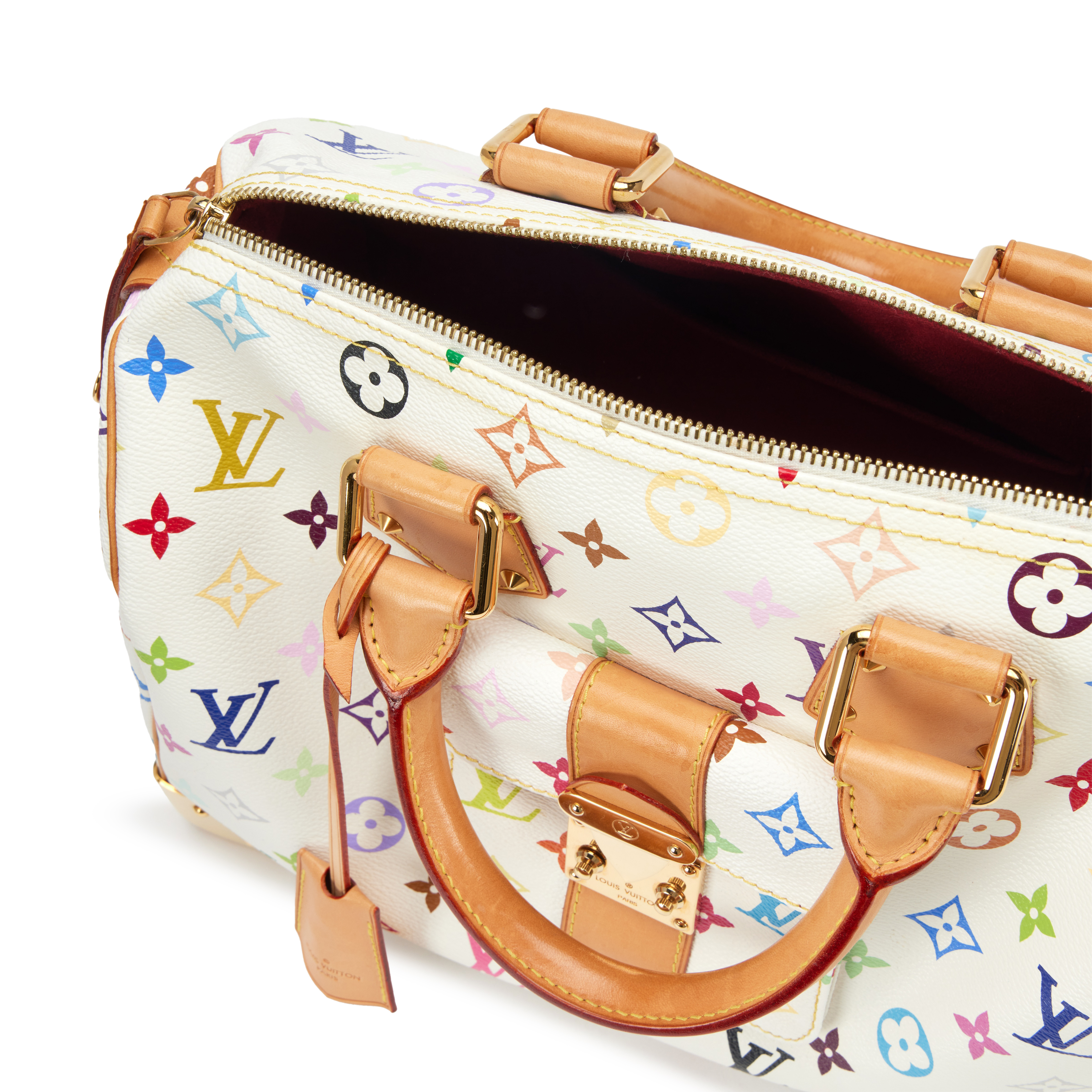 Louis Vuitton Takashi Murakami White Monogram Multicolore Coated