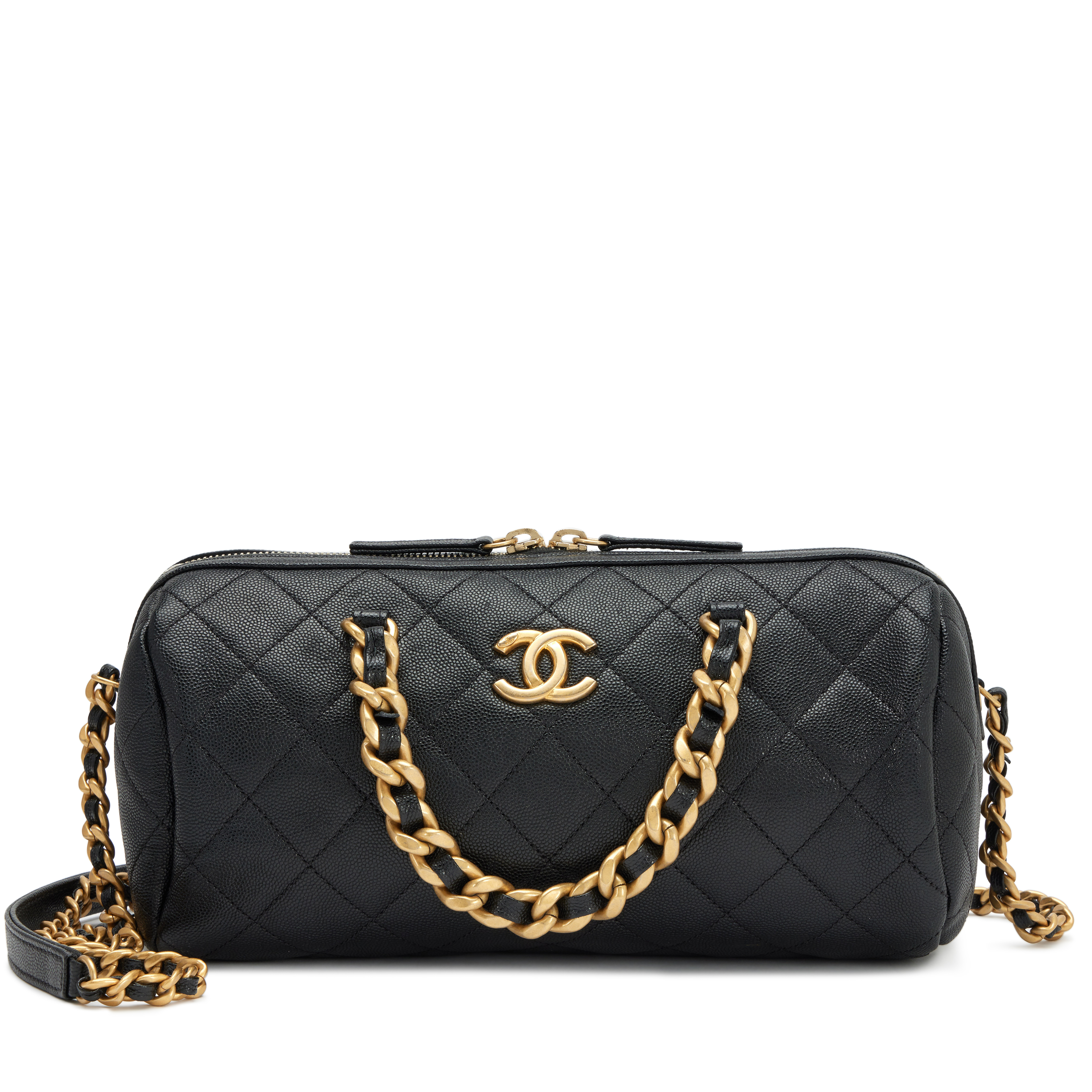 ショルダーバッグ・ポシェット × ヴィンテージ(中古) Chanel Caviar Bowling Bag Small ショルダーバッグ・ポシェット × ヴィンテージ(中古) Chanel