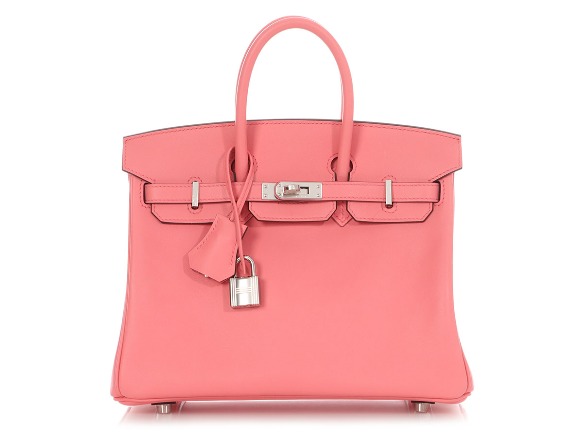 Hermès Rose D'ete Swift Birkin 25 Palladium Hardware, 2020
