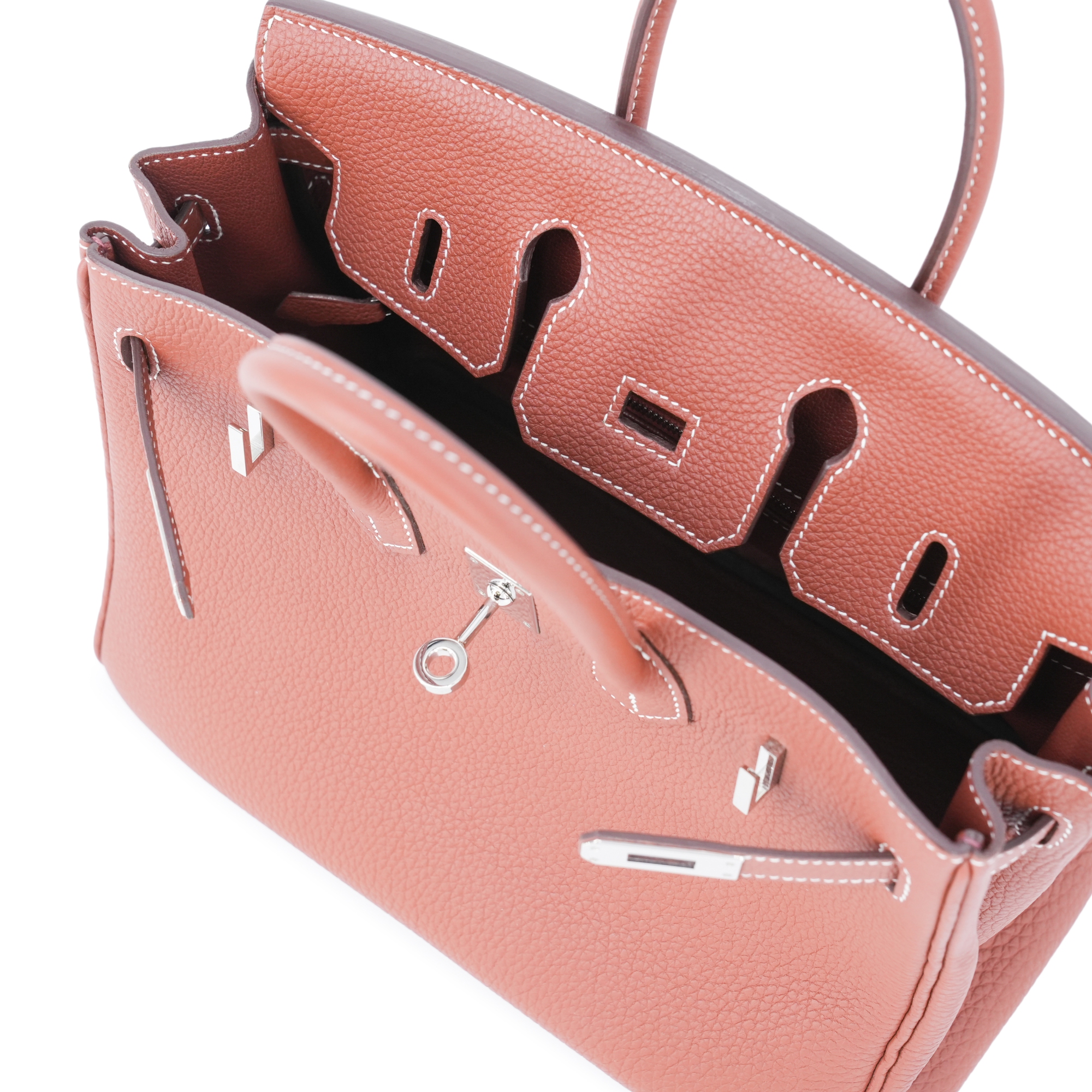 Hermès Sienne Togo Birkin 25 Palladium Hardware, 2019 Available
