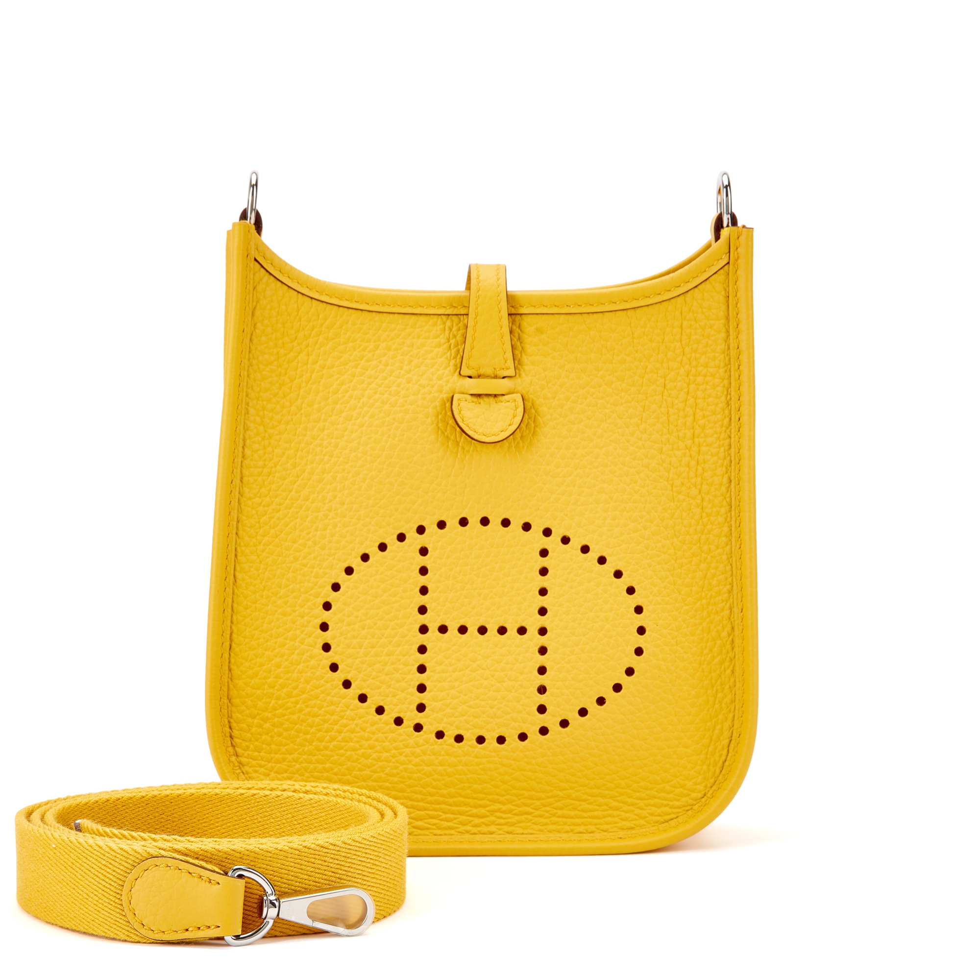 関税込み 2023年製 出品日10月10日【Gold】エルメスMini Evelyne Hermès Sun Clemence Mini Evelyne II TPM 16 Palladium