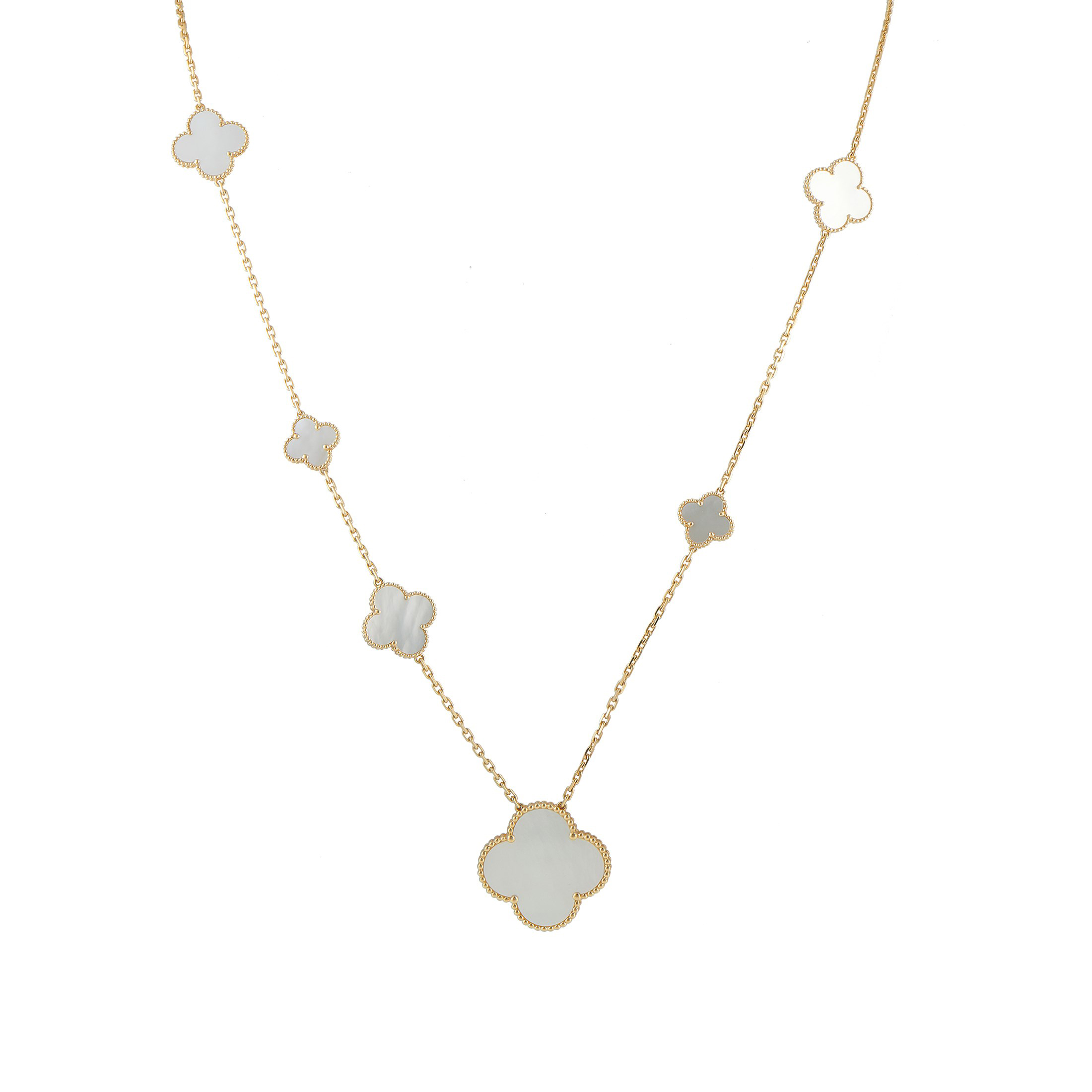 koto　Van Cleef & Arpels Sweet Alhambra pendant 18K yellow gold, Mother-of-pearl- Van Cleef
