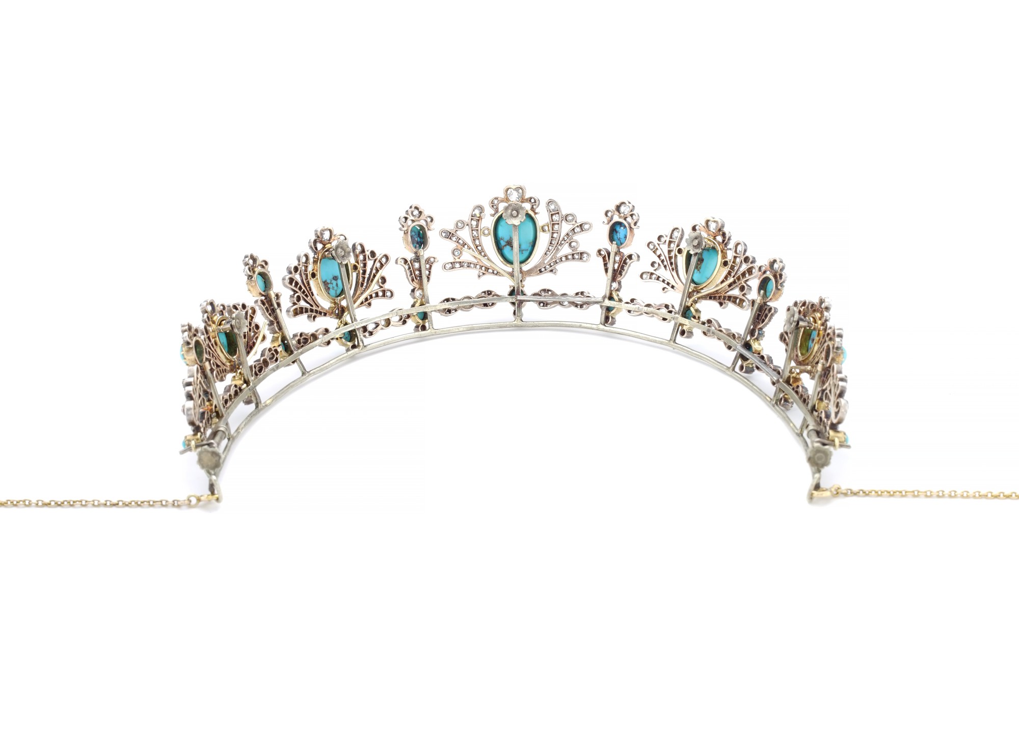 TURQUOISE AND DIAMOND TIARA, CIRCA 1830 Magnificent Jewels and Noble