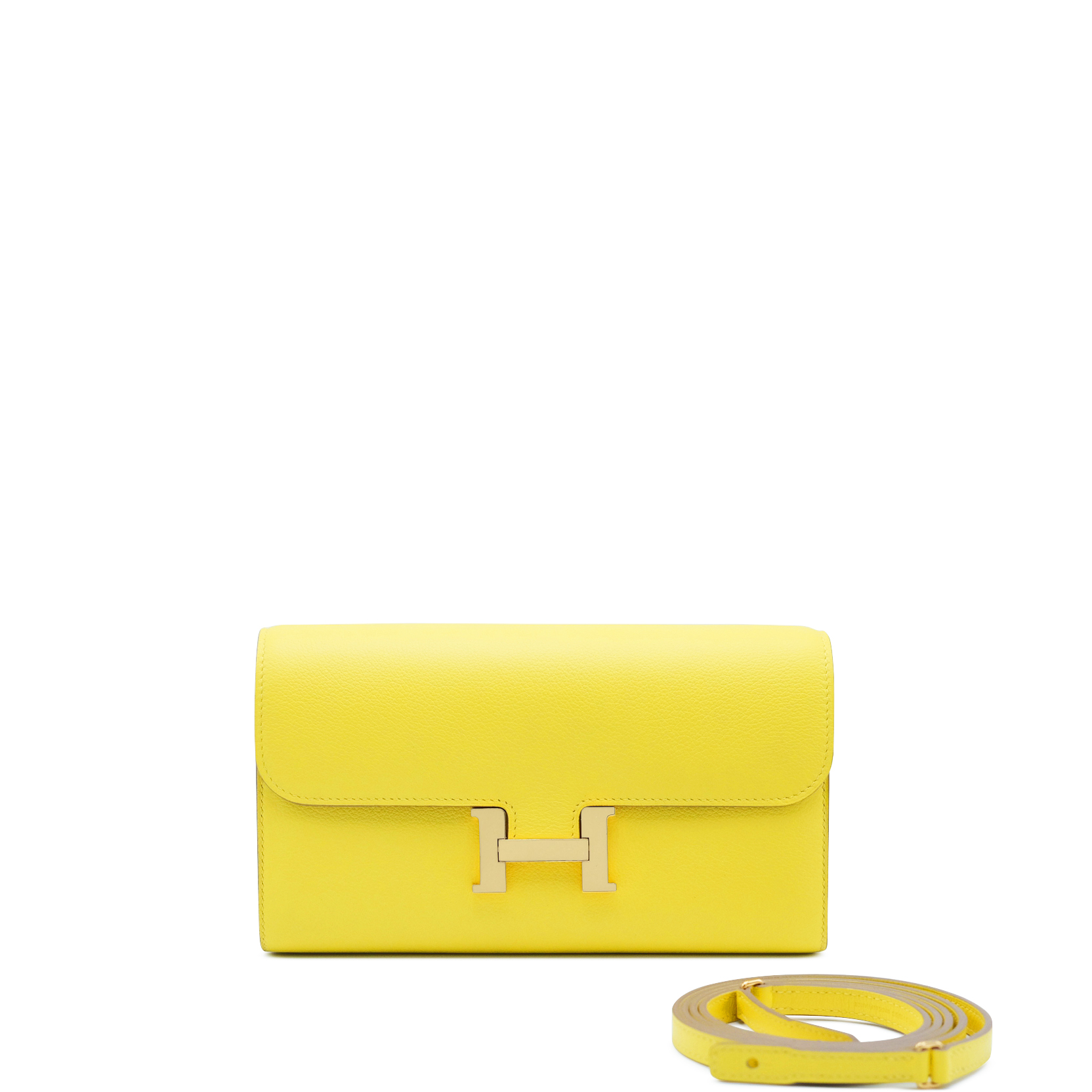 Hermès Lime Evercolor ConstanceToGo Gold Hardware, 2021 Available For