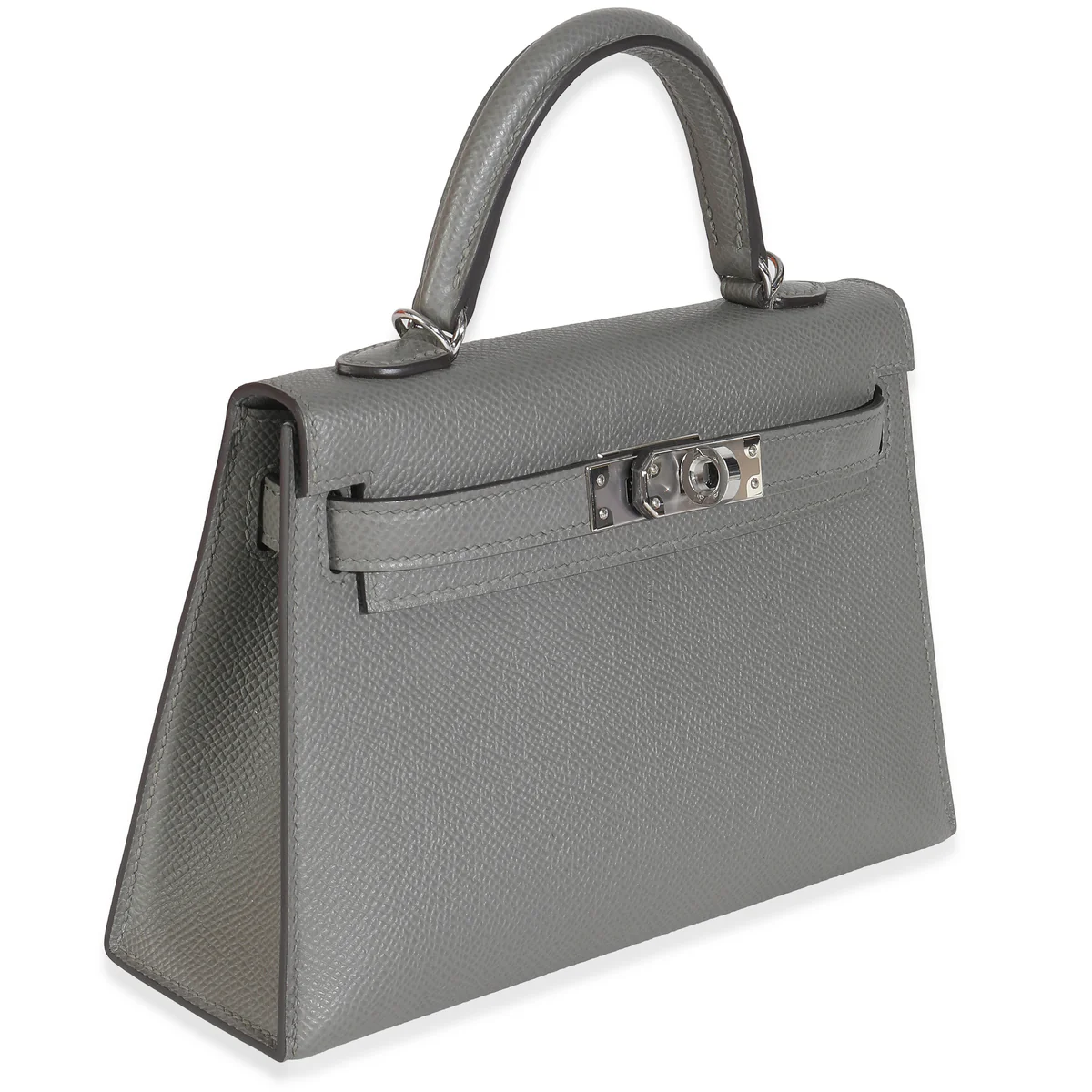 Hermès Gris Meyer Epsom Mini Kelly 20 II Palladium Hardware, 2024