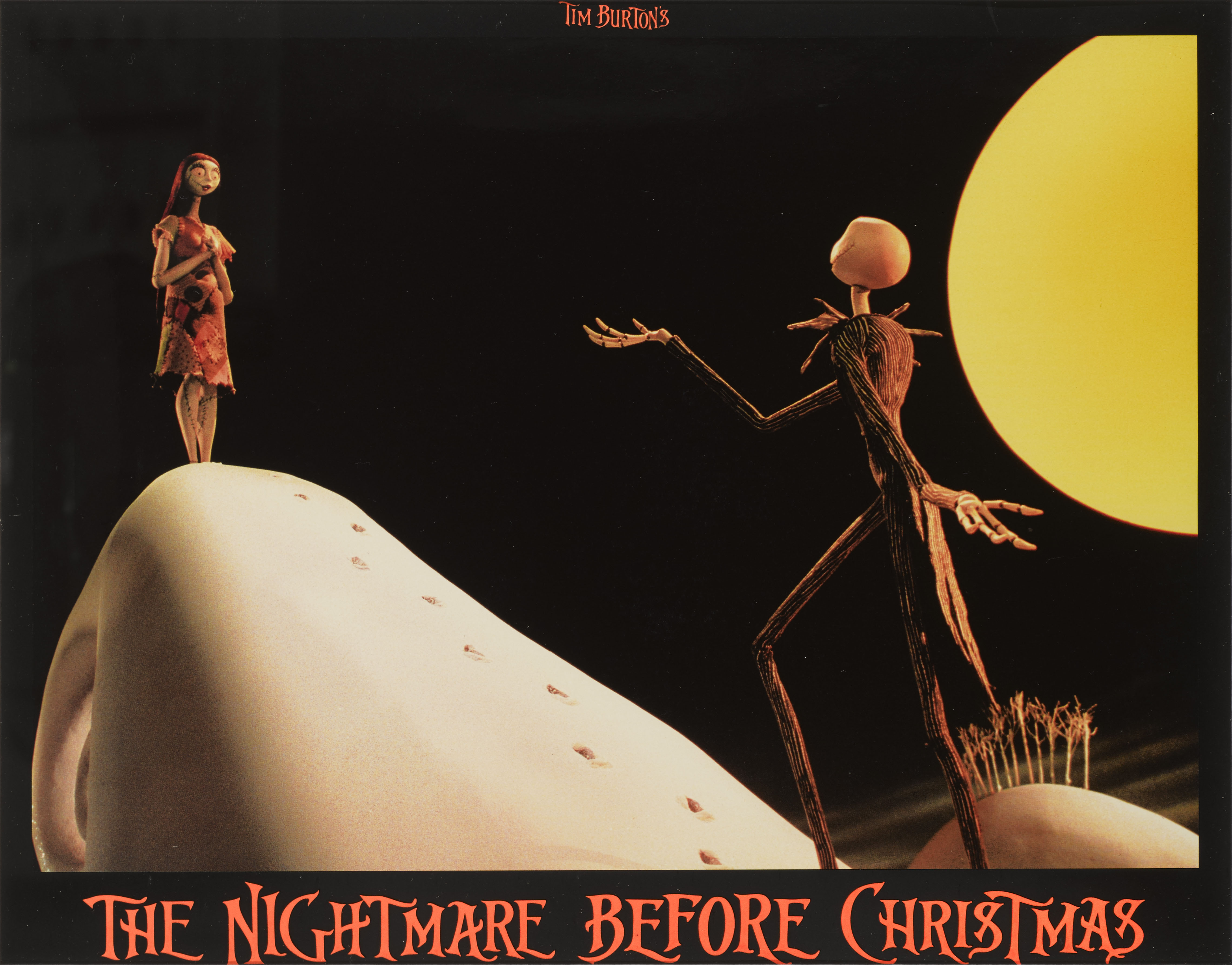 The Nightmare Before Christmas Film Cell - Framed Mounted Movie Memorabilia - Tim Burton