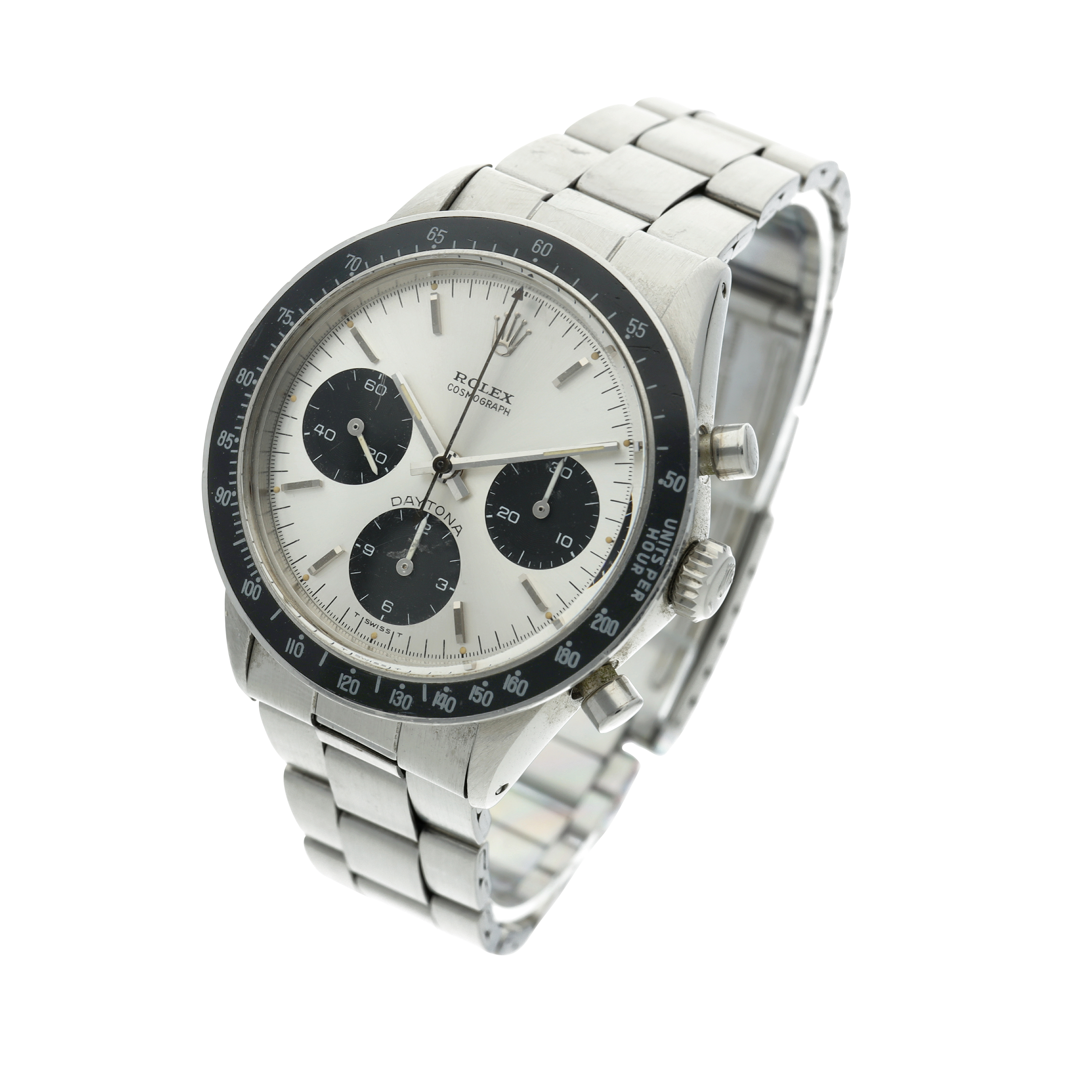 stainless steel chronograph wristwatch 