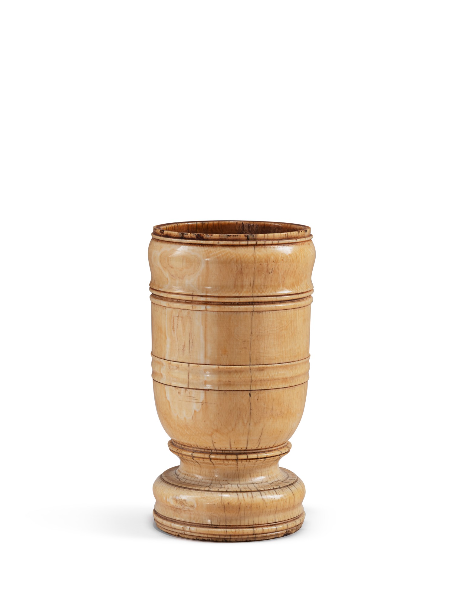 An Apothecary's ivory pestle and mortar, IndoPortuguese, probably Goa, 17th/18th century