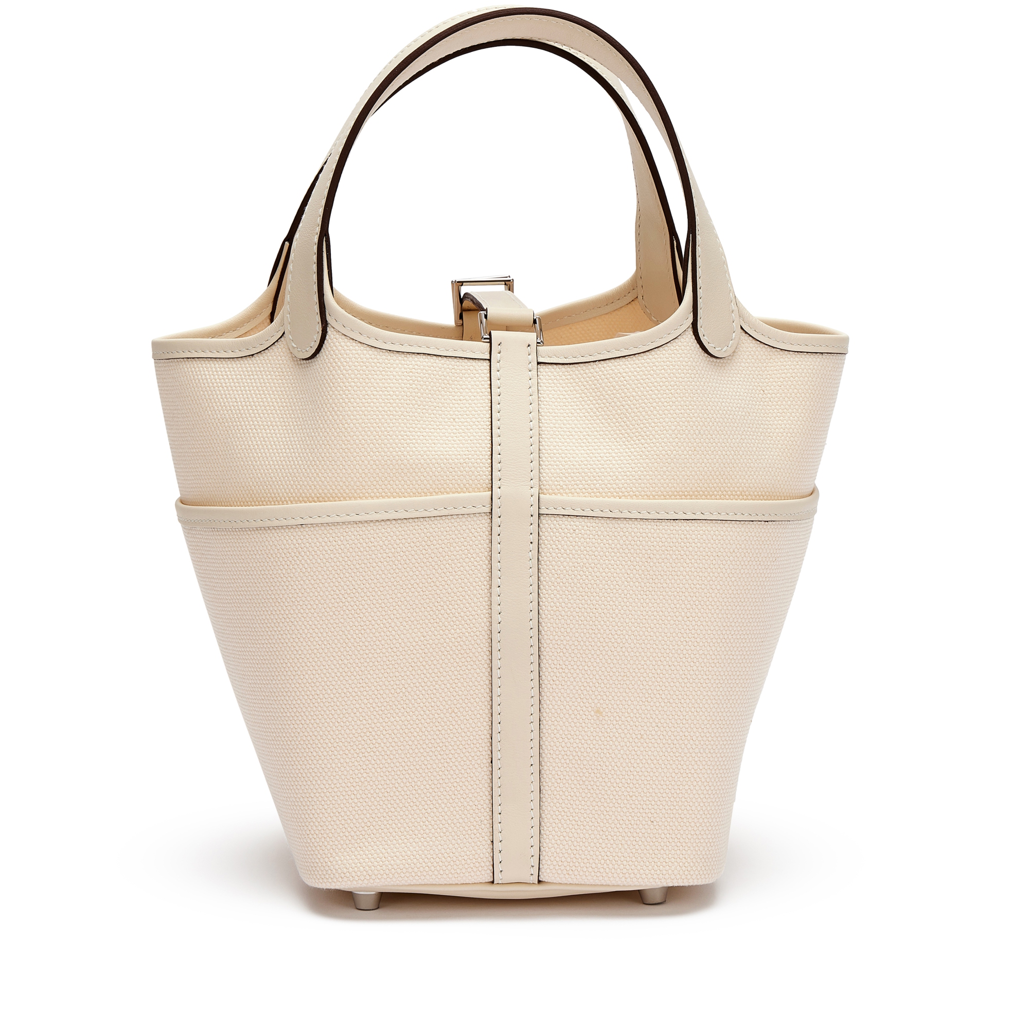 Hermès Limited Edition Nata Swift And Toile Geoland Cargo Picotin