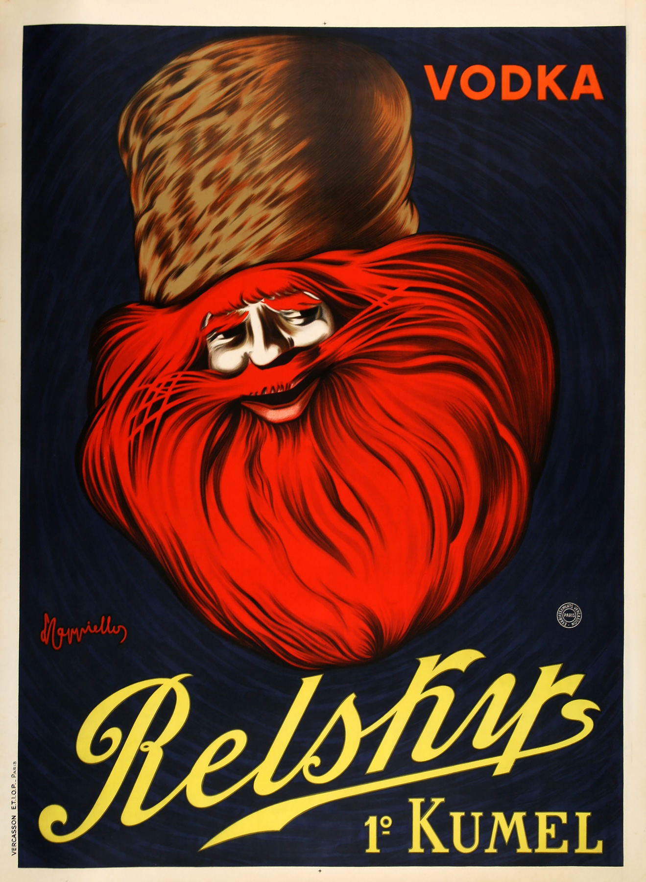 Leonetto Cappiello Vintage Relsky Vodka French Advertising Poster