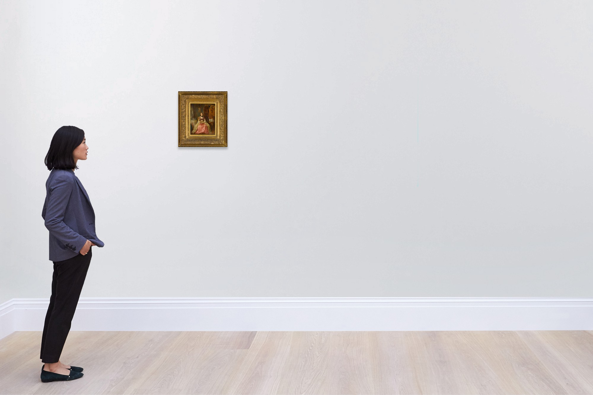 Portrait of the Lady Dorothy Nevill in Her Boudoir European & British