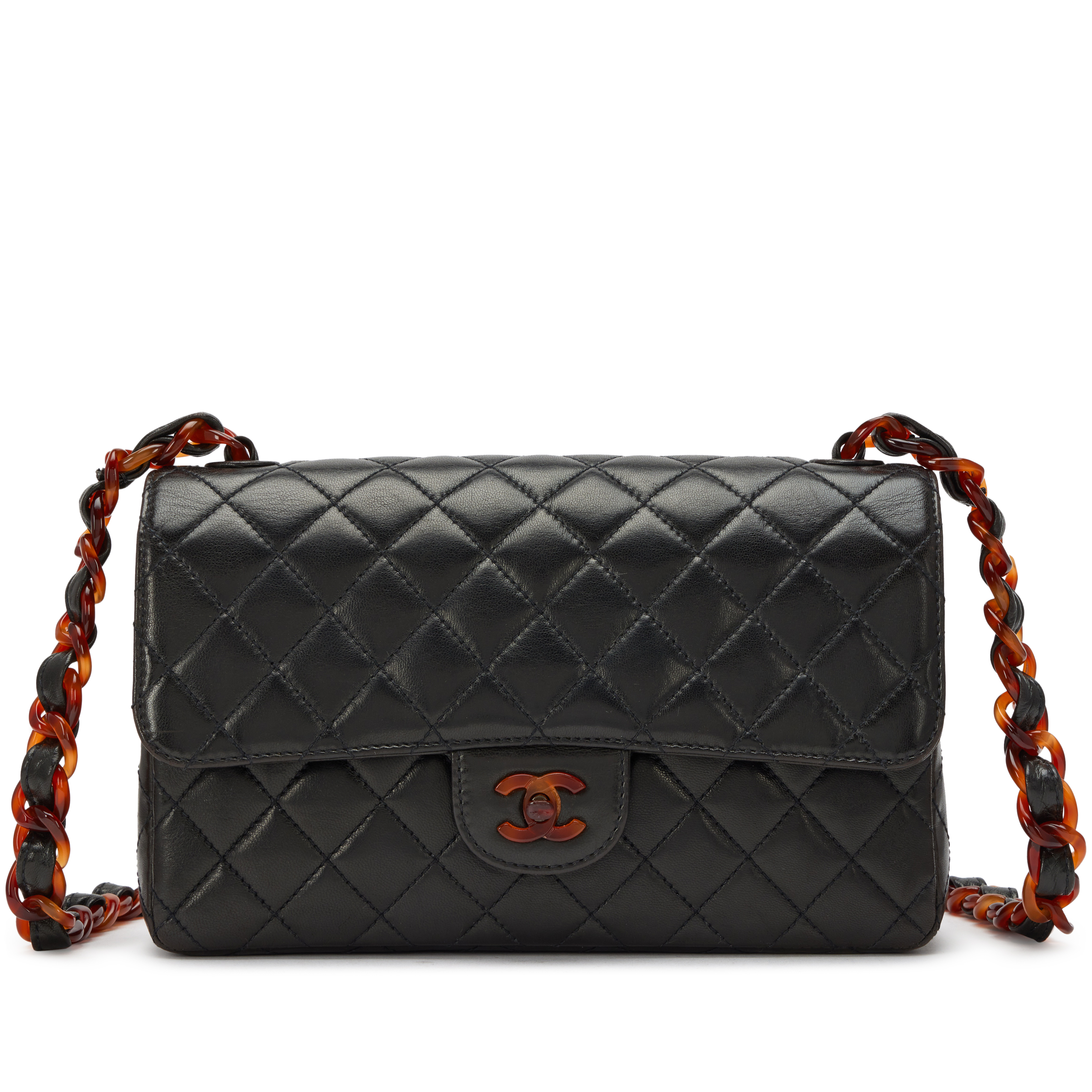 Chanel Black Quilted Lambskin Medium Classic Single Flap Bag