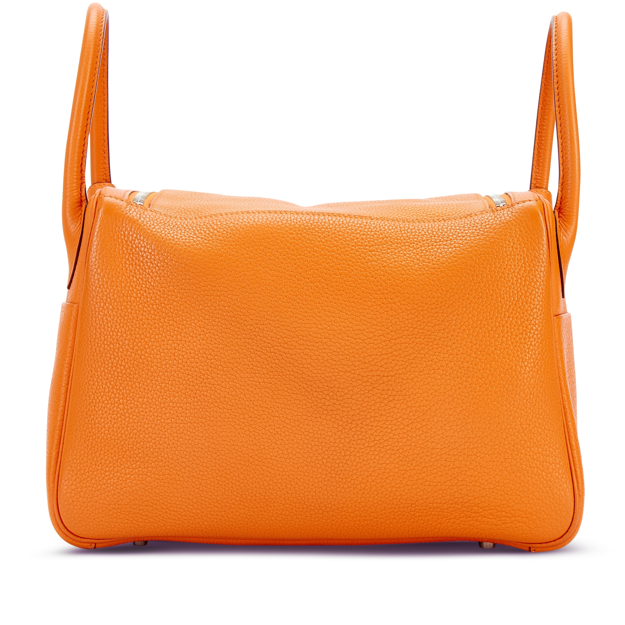 Hermès Orange H Clemence Lindy 30 Palladium Hardware, 2008