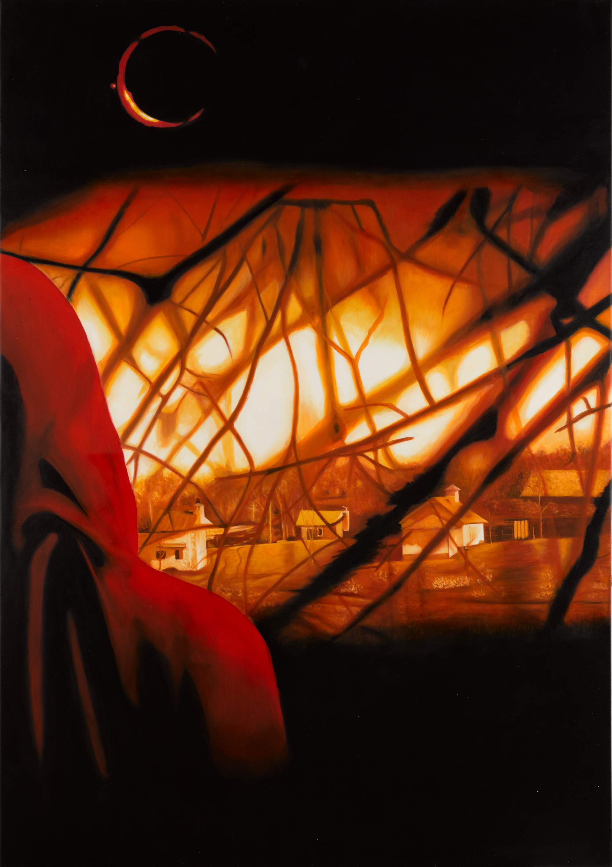 MIKE BOUCHET POSTER PAINTING THE VILLAGER Contemporary Art Online