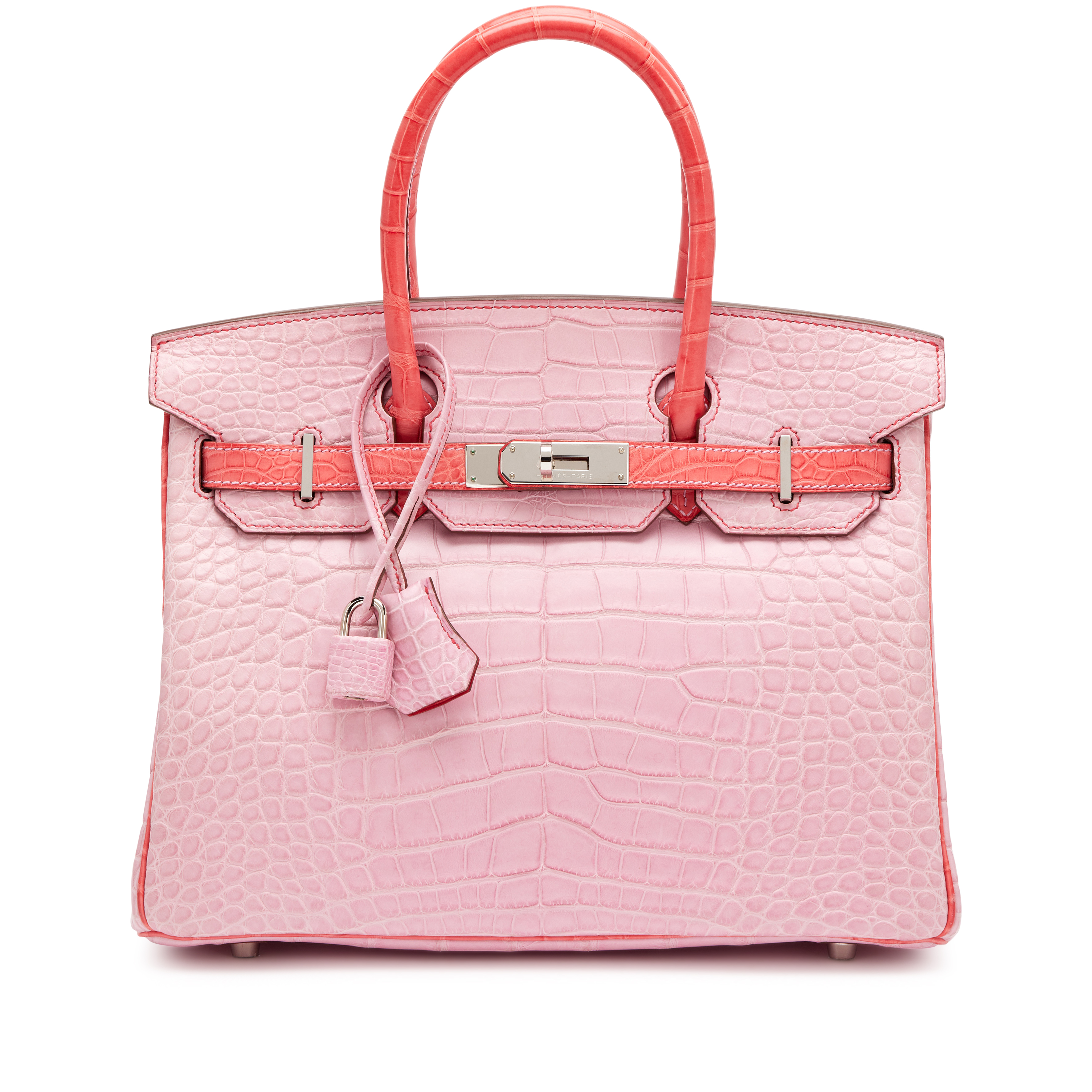 Hermès 5P Bubblegum Pink And Bougainvillea Matte Alligator HSS