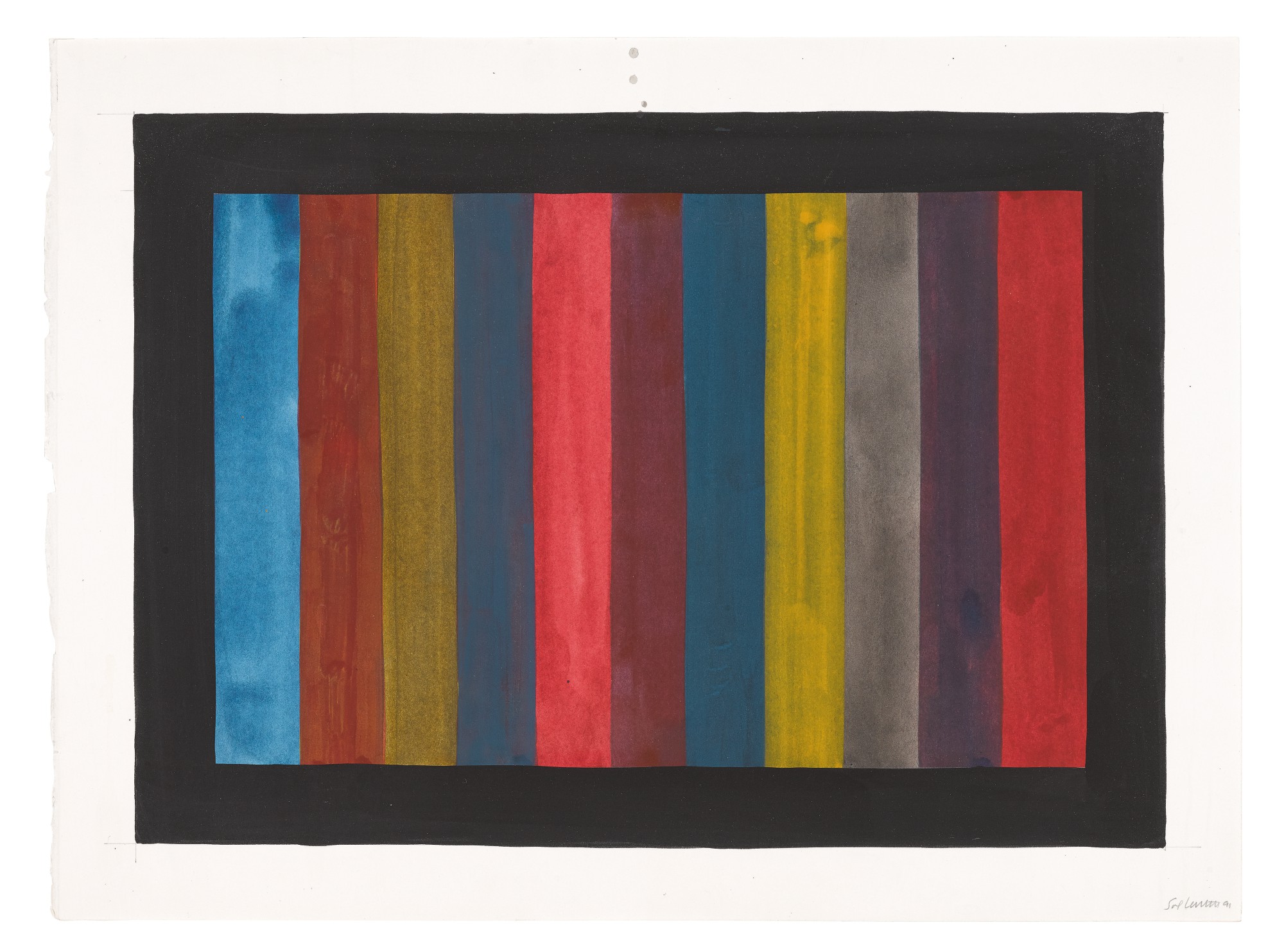 SOL LEWITT VERTICAL BANDS Contemporary Curated 2020 Sotheby's