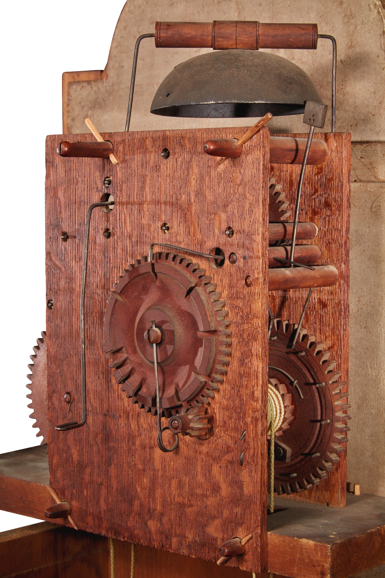 Federal Paint-Decorated Pine Tall Case Clock, Works by Riley Whiting ...