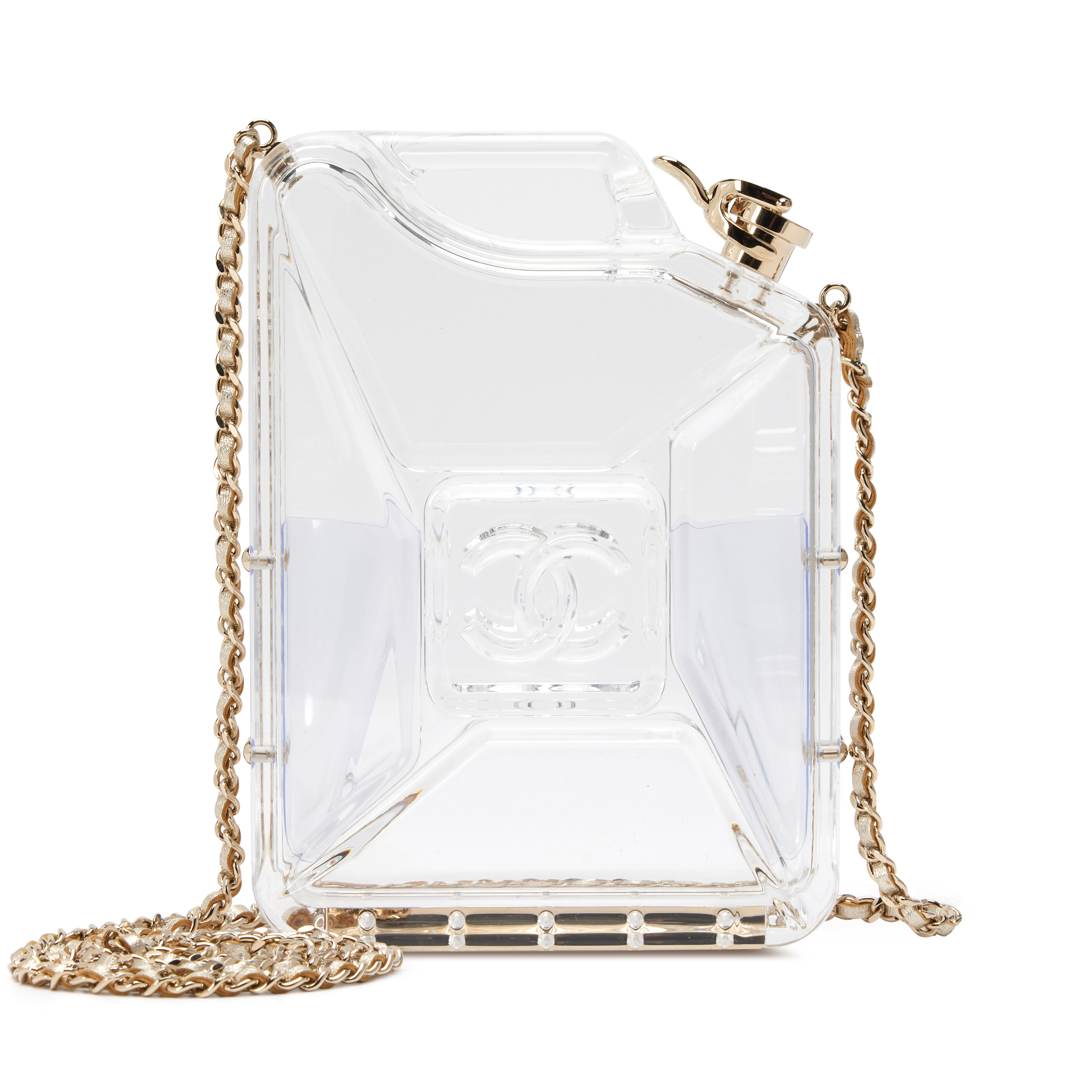 Chanel Clear Plexiglass Dubai By Night Gas Tank Jerry Can