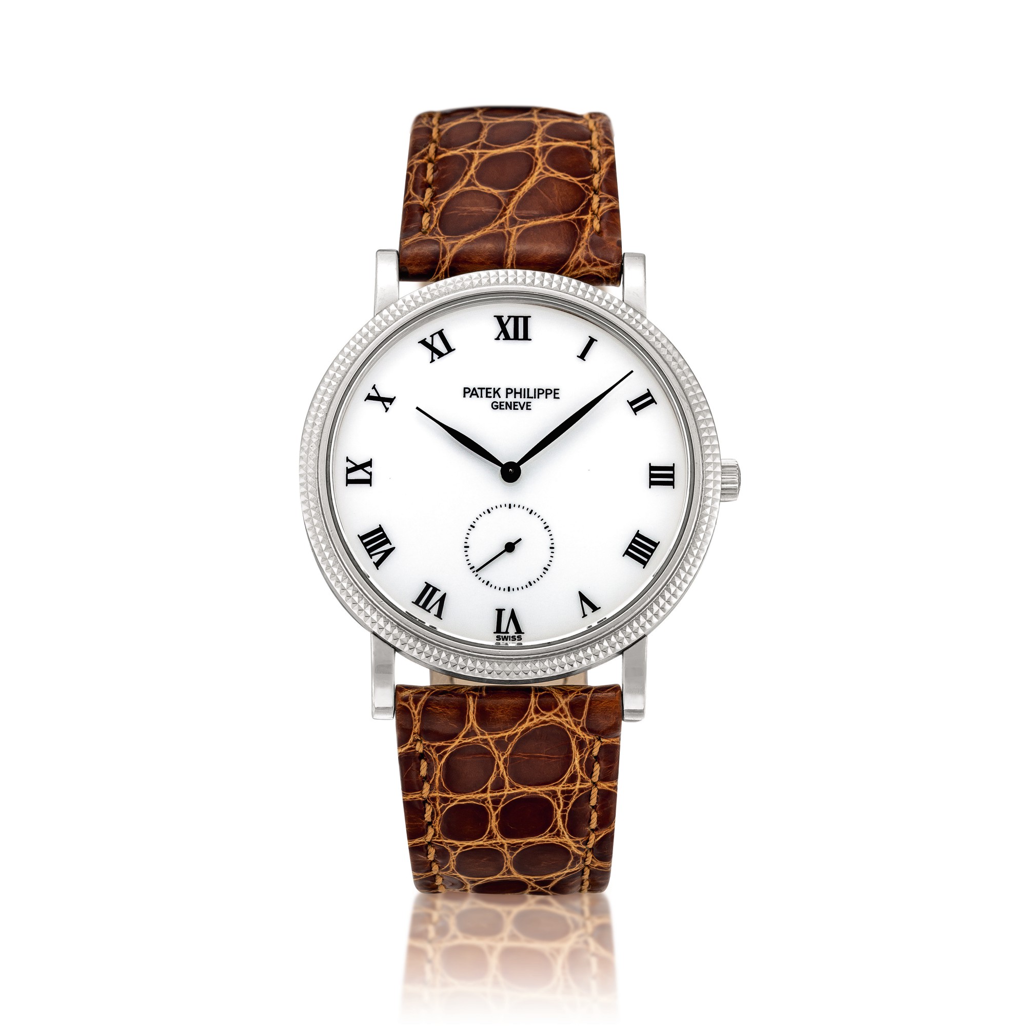 Patek Philippe | Calatrava, Reference 3919, A white gold wristwatch ...