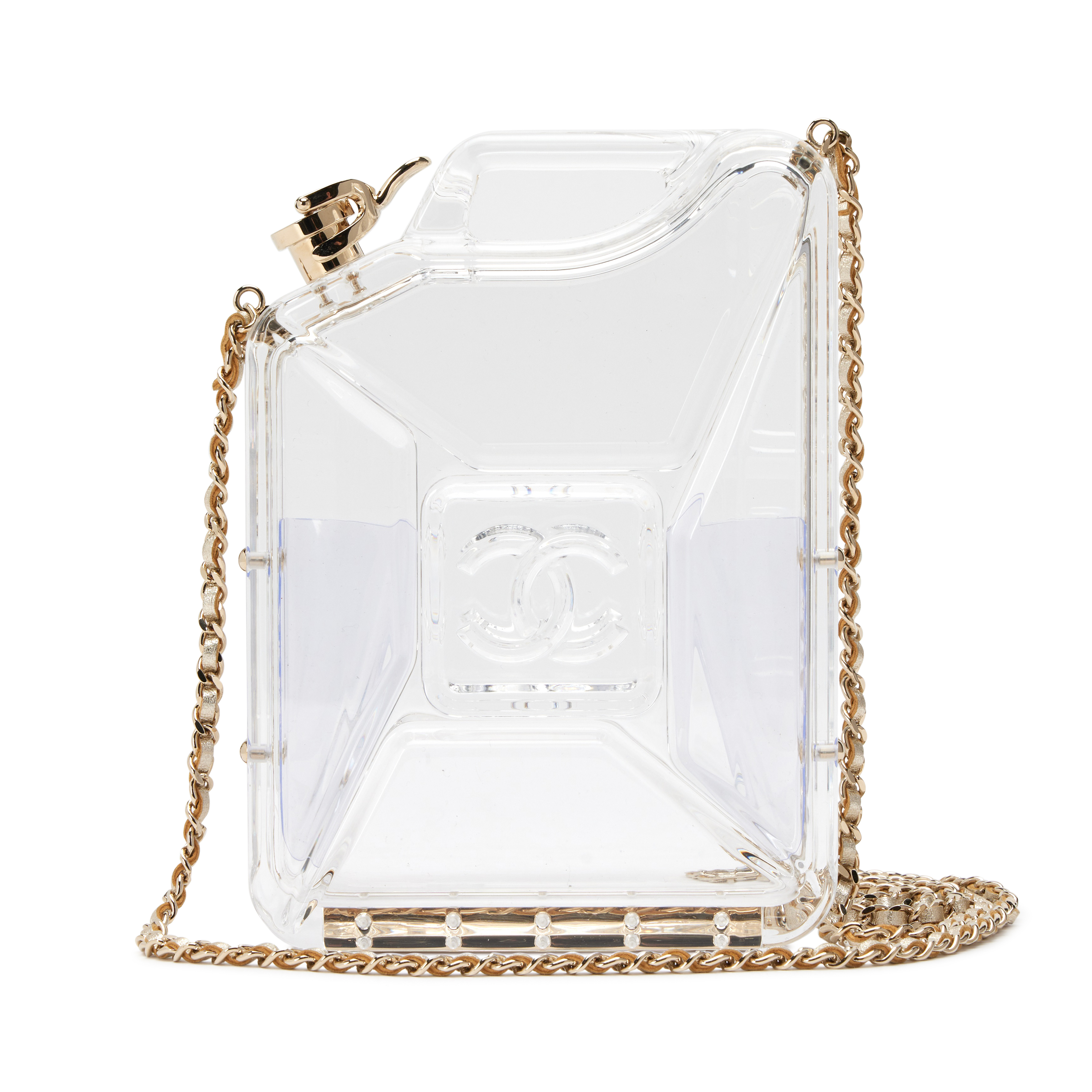 Chanel Clear Plexiglass Dubai By Night Gas Tank Jerry Can