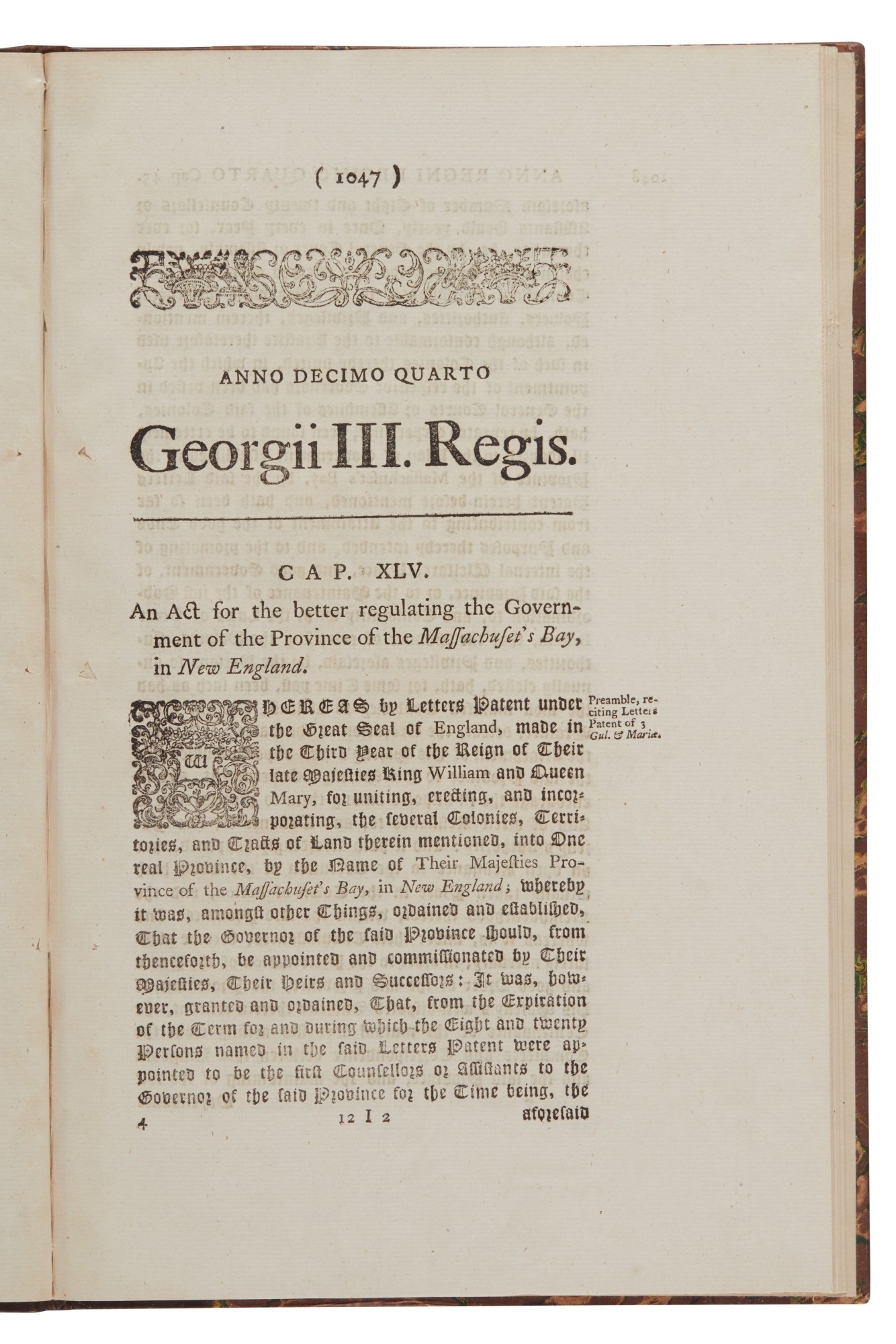 Parliamentary Act. Reign of George III | The Massachusetts Government ...