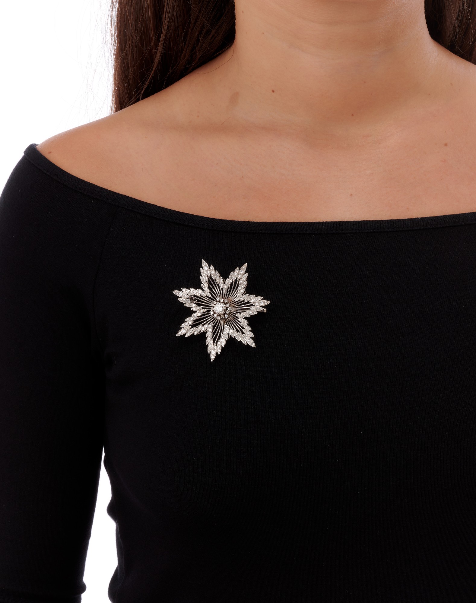 Spilla Fermasoldi Gucci Vintage A Forma Di Vela Attorcigliata, Anni '70 - Foto 5