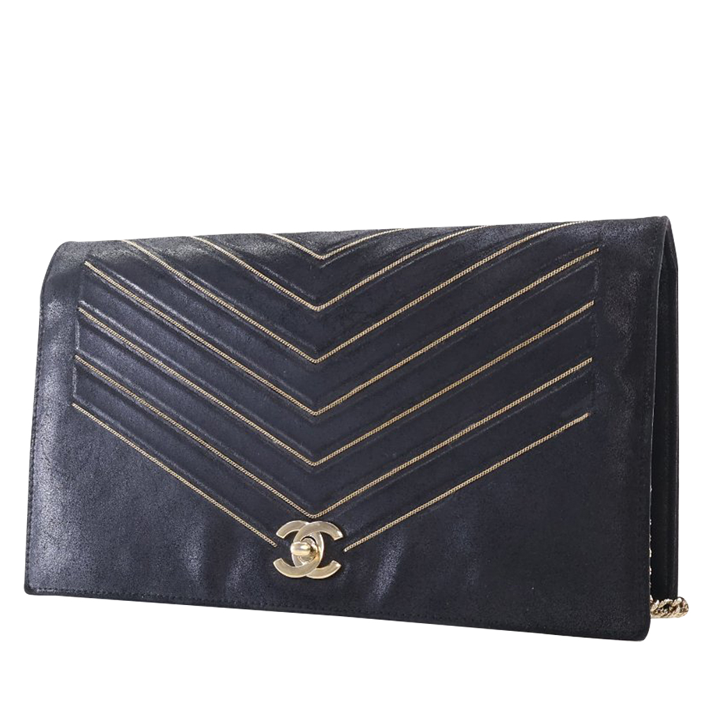 Chanel Micro Bags 2018 Chanel Black Nubuck Suede Micro Chain