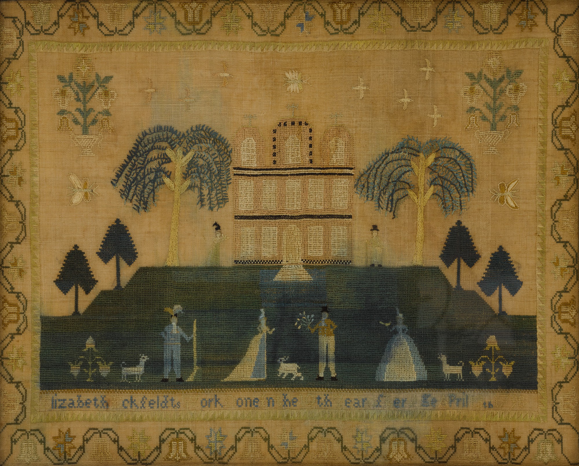 クエーカー刺繍 洋書 Quaker School Girl Samplers クエーカー刺繍 洋書 Quaker School Girl Samplers