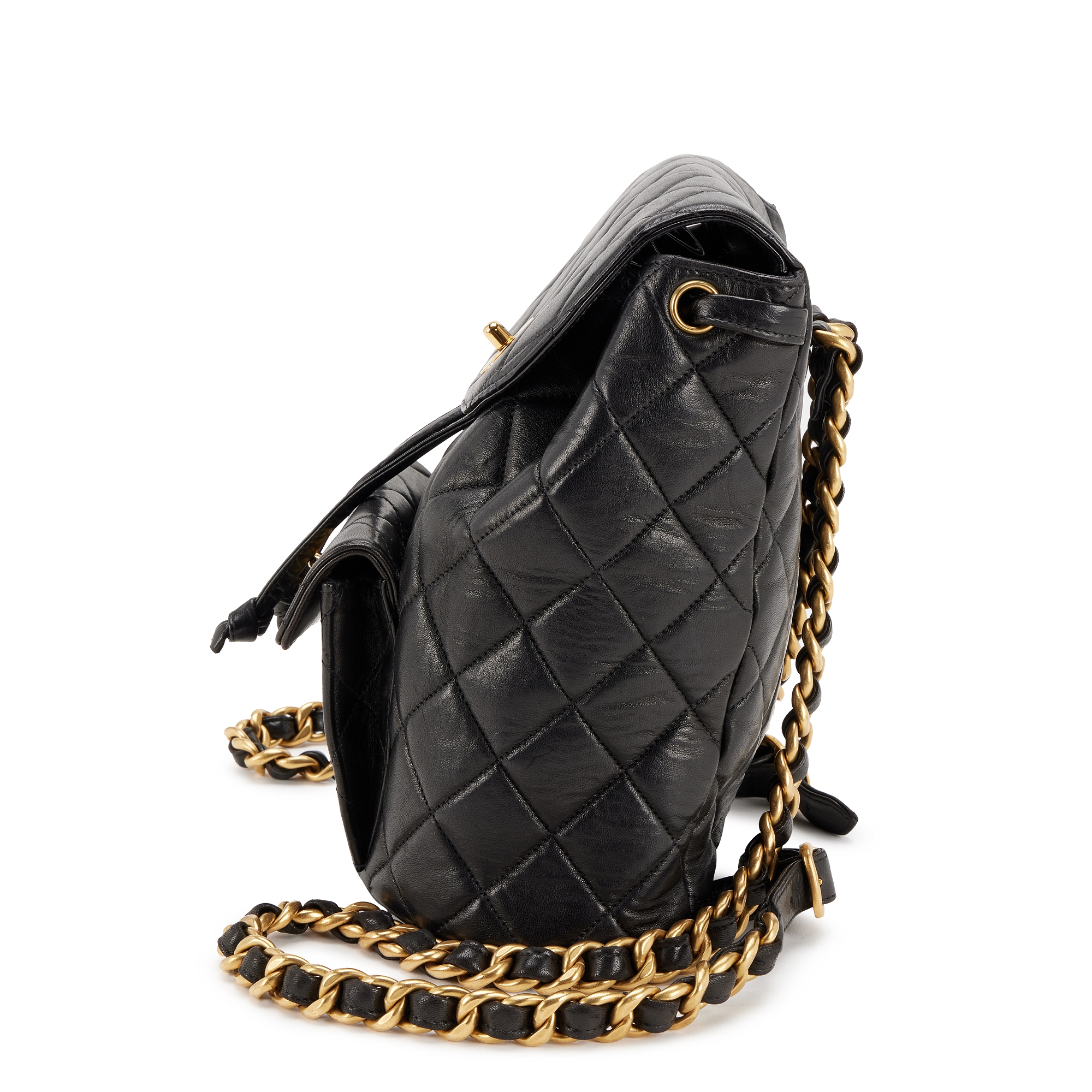 Chanel Vintage Black Quilted Lambskin Medium Duma Timeless CC Backpack Gold  Hardware, 1996-1997 Available For Immediate Sale At Sotheby's